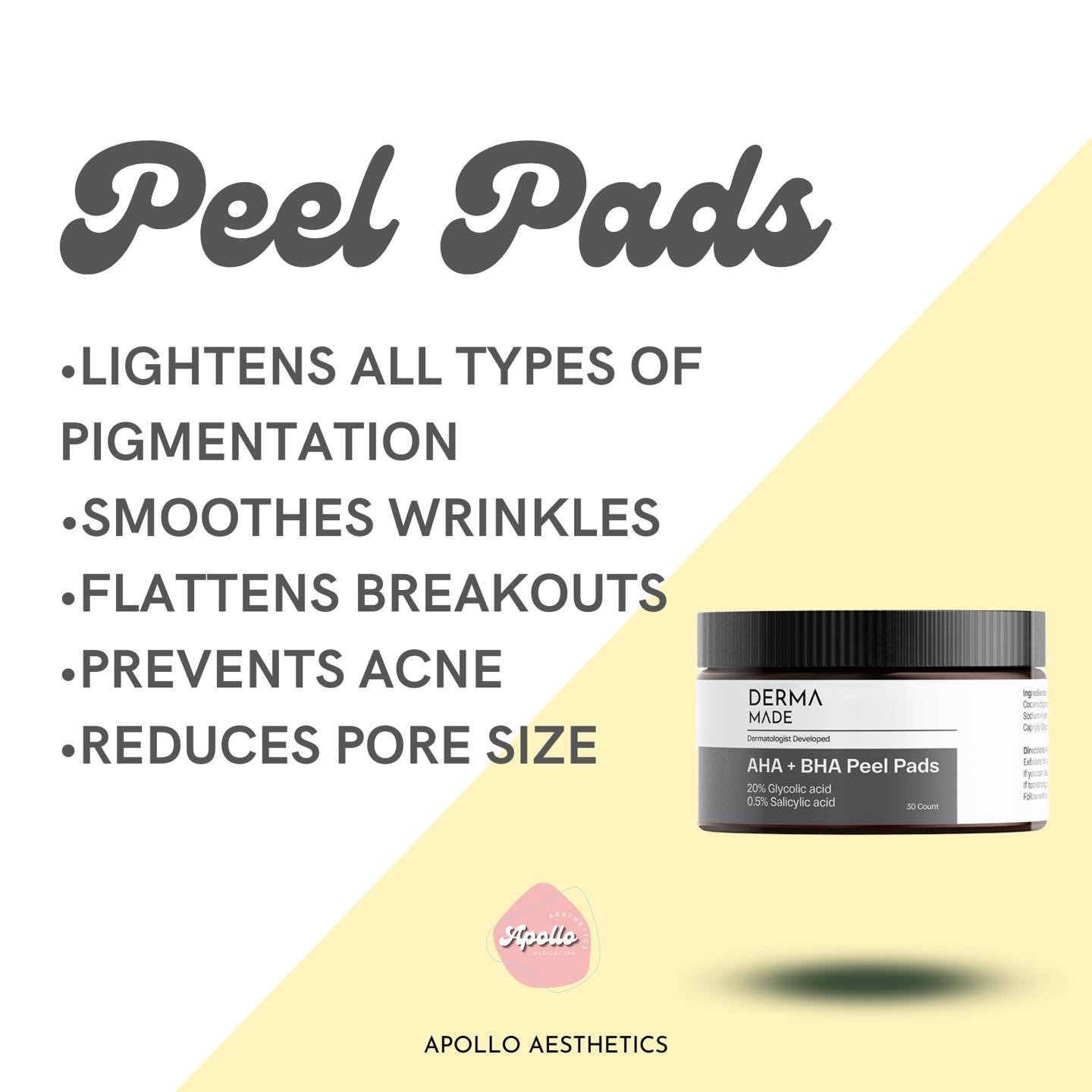 The exfoliating pads you&rsquo;ve been hearing me talk about!! 
These give my skin a much needed fresh, smooth exfoliated surface. They are great at flatting any active breakouts over night! The perfect weekly, in between facial fix up for your skin.