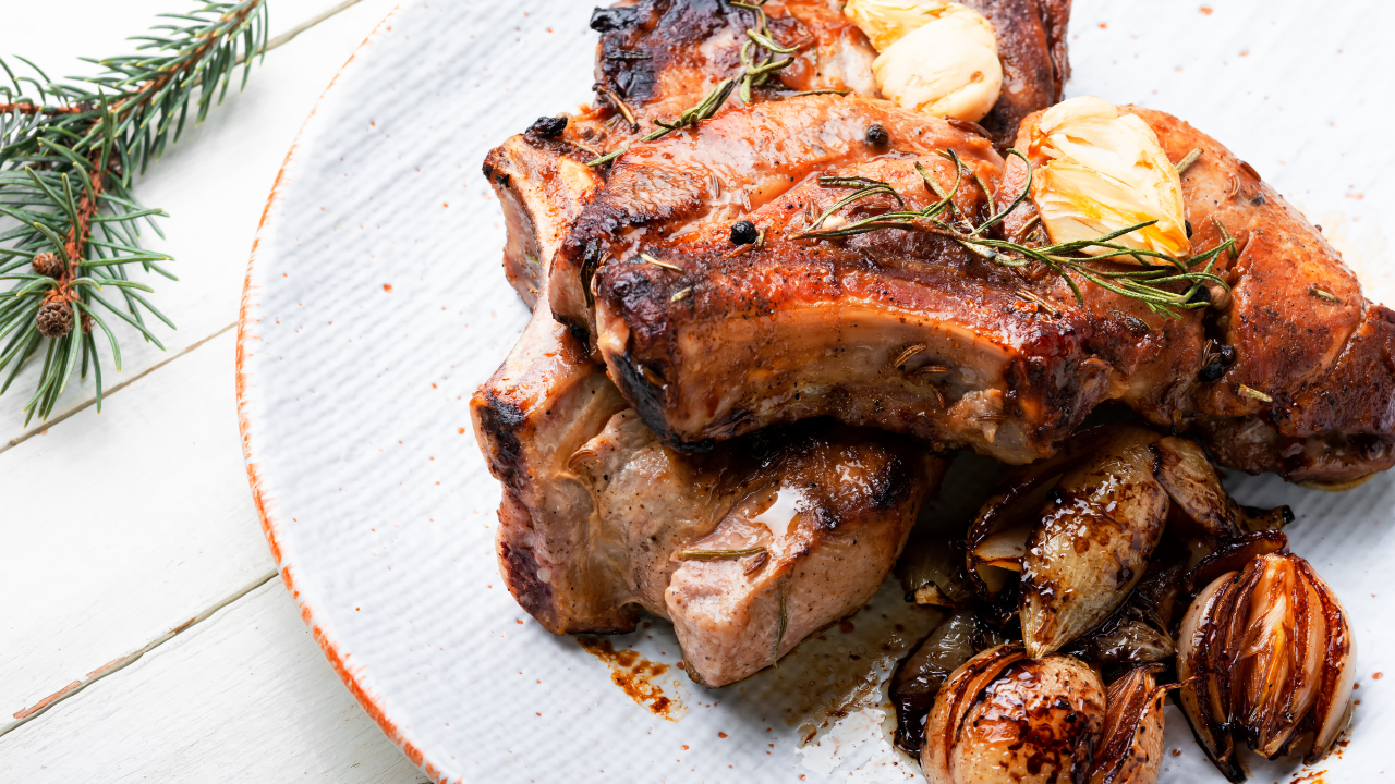 Honey Mustard Glazed Pork Chops Recipe — ART OF THE HIVE