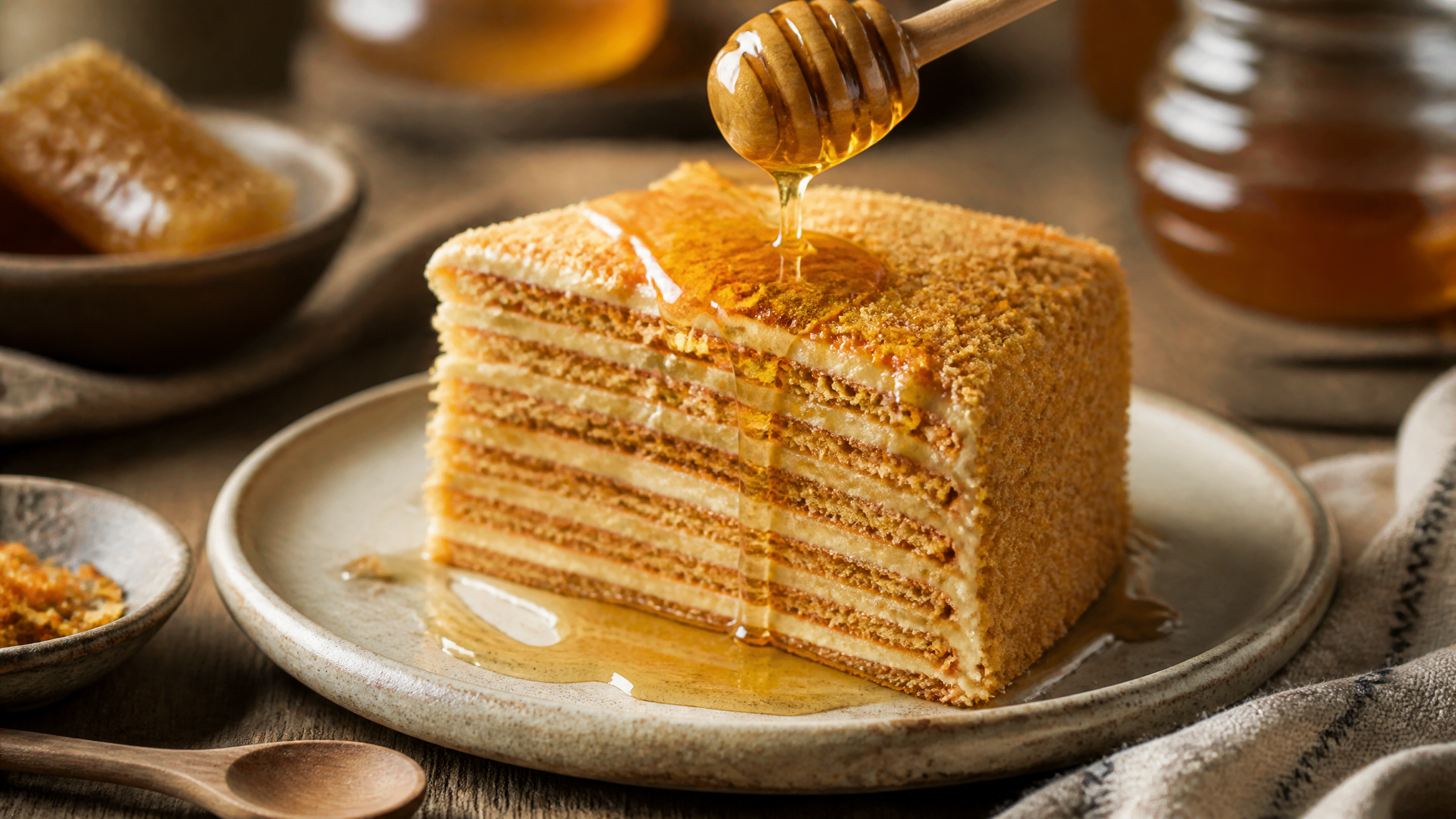 A honey-drizzled honey cake dessert — Art of the Hive dessert recipes