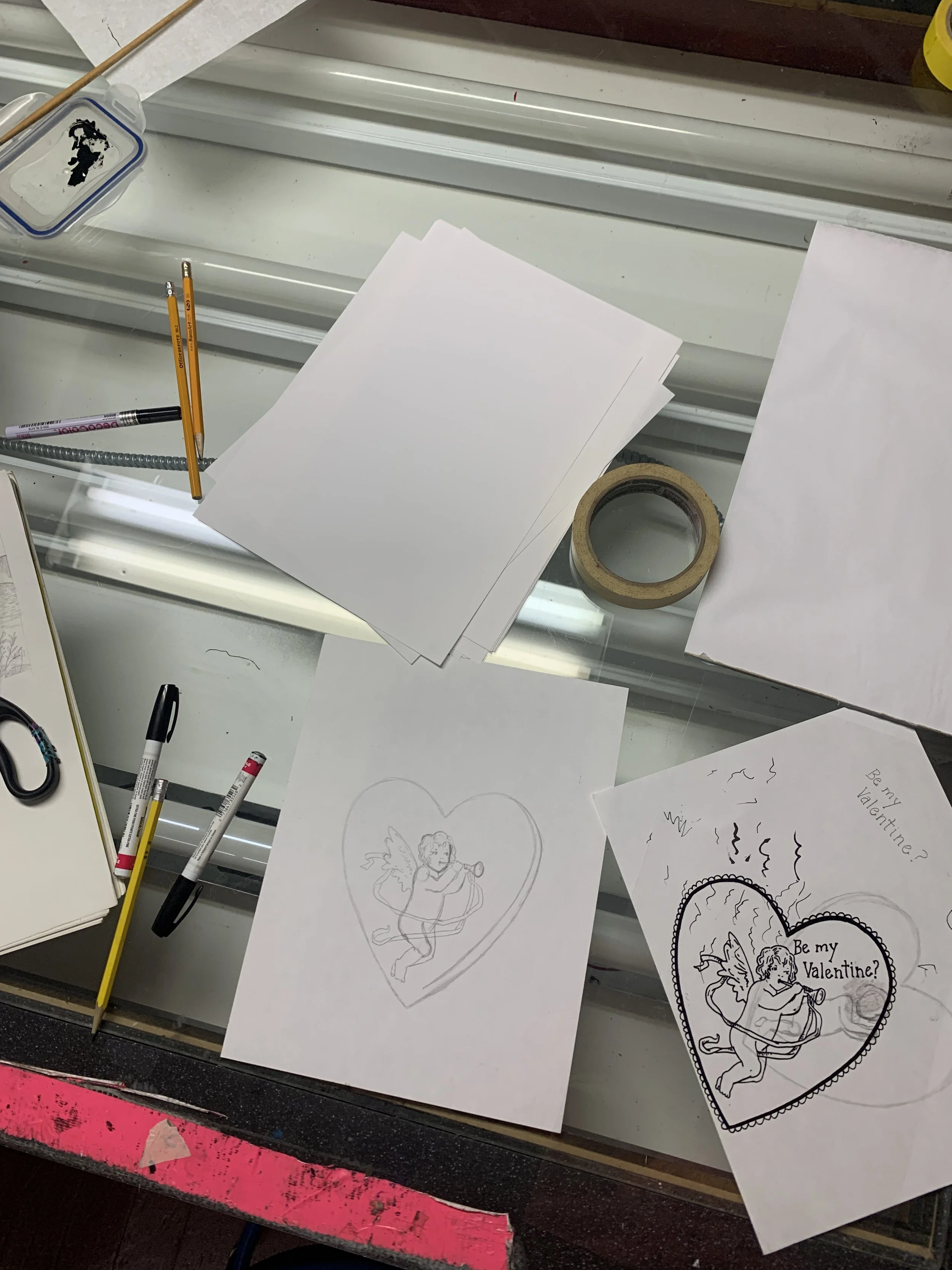 Deer Morgan Screen Printing Sketches