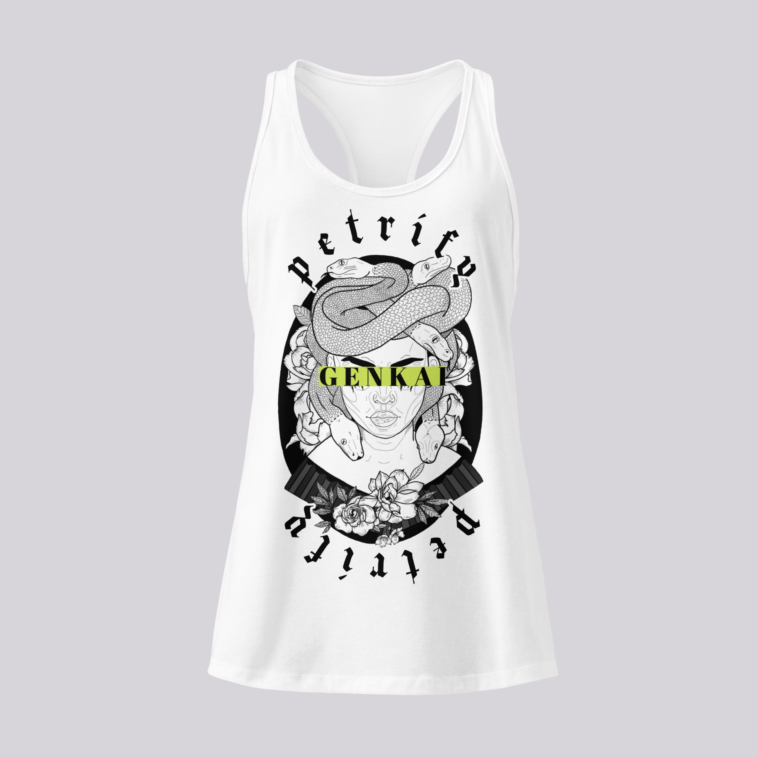 Medusa Petrify Women's Racerback Tank Top