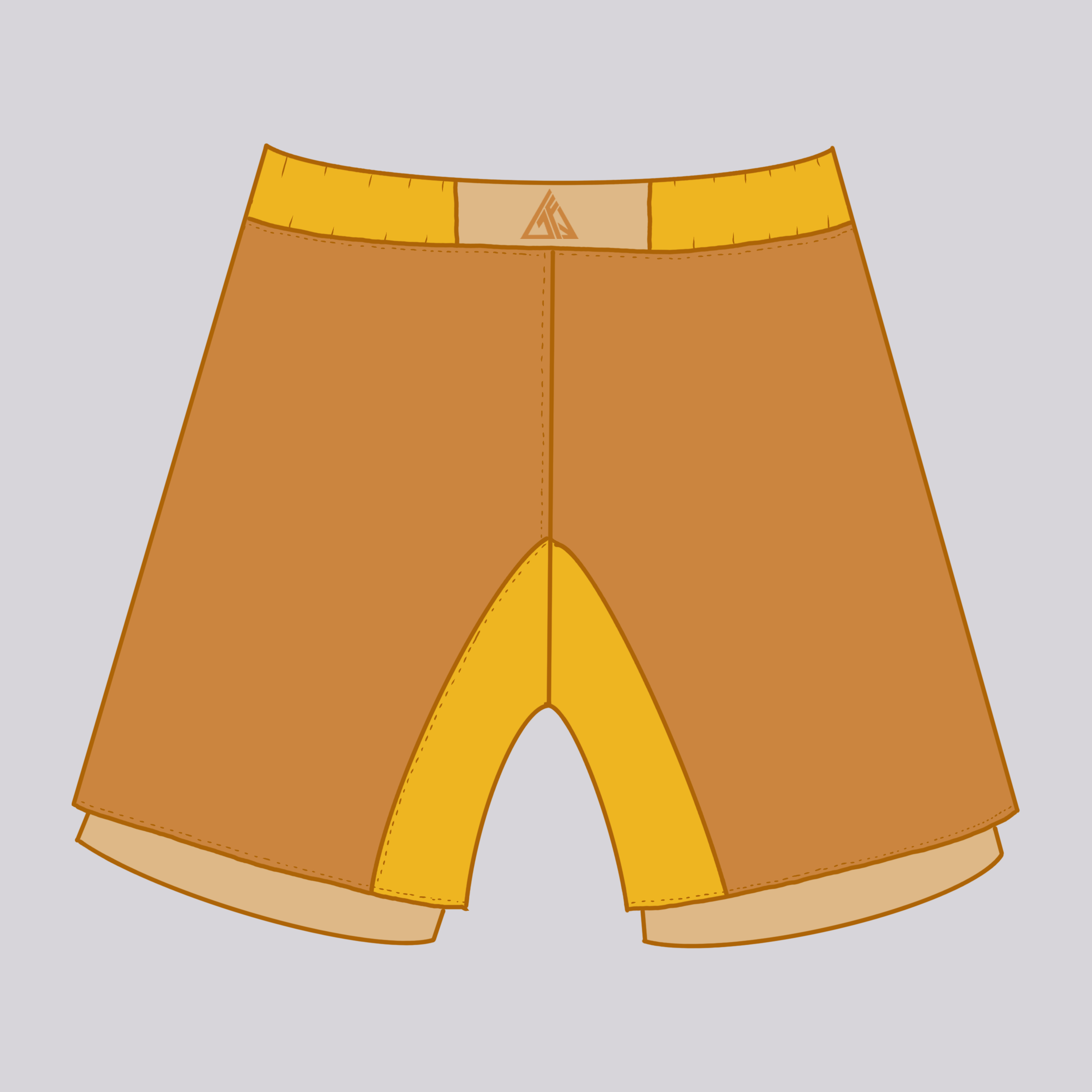Genkai Basics: Honey - 2-in-1 Grappling Shorts