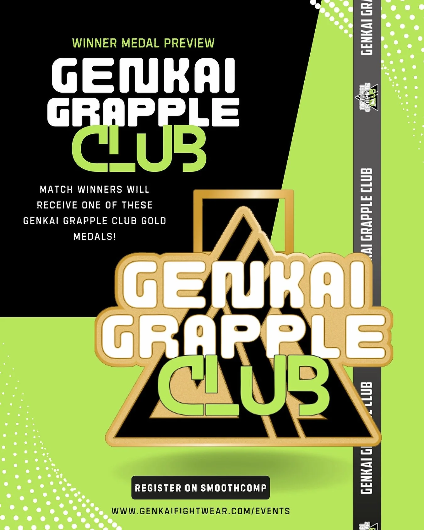GGC Winning Medals Preview ❇️ // Things are coming together and we are so excited to see the idea for these medals come to life. Here is a preview to our official new Genkai Grapple Club Gold Medals and Neckband! Athletes the sign up for our December