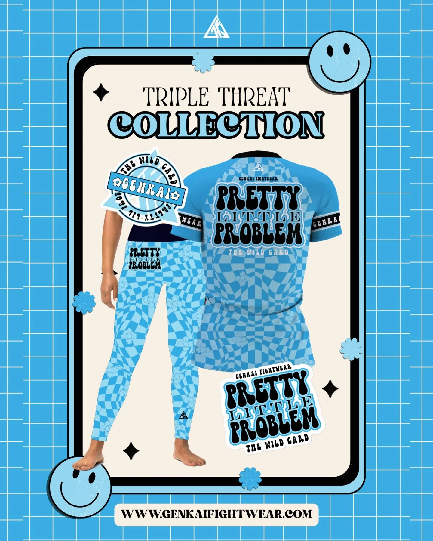 Pretty Little Problem 🩵 // Sweet face, serious trouble! 

This set is for the ones everyone underestimated, until it&rsquo;s too late. For the ones who bring the sharp edges to their soft feminine energy.

The Wild Card - Available Now!
www.genkaifi