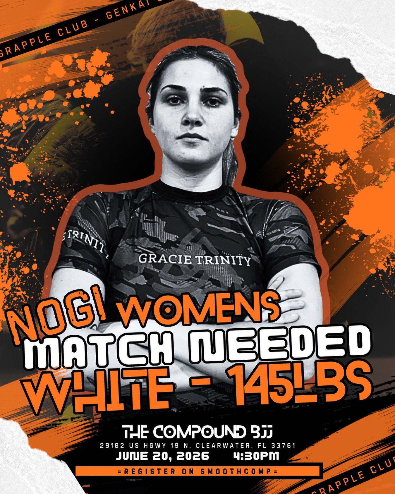 NOGI MATCH NEEDED // White Belt - 145LBS

COMING BACK for Genkai Grapple Club: Volume Two, we&rsquo;ve got White Belt @peytkk_15 locked in!

We are looking for someone who would be interested in going head to head with Peyton for a submission-only NO