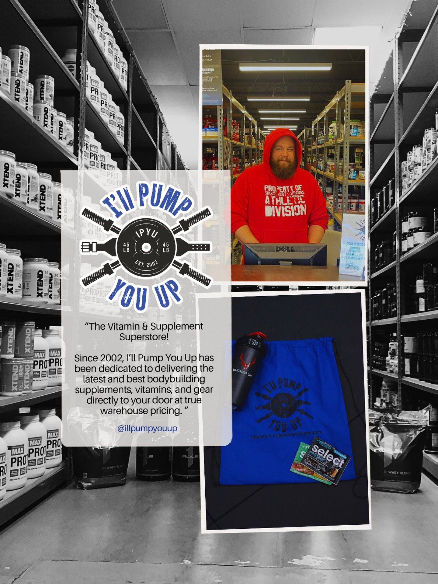 SPONSOR HIGHLIGHT // ILL PUMP YOU UP 🏋🏽

Vitamin &amp; Supplement Store in Clearwater, FL 

@illpumpyouup has been providing athletes with the best of the best vitamins and supplements you can find for many years! For our first event, they gracious