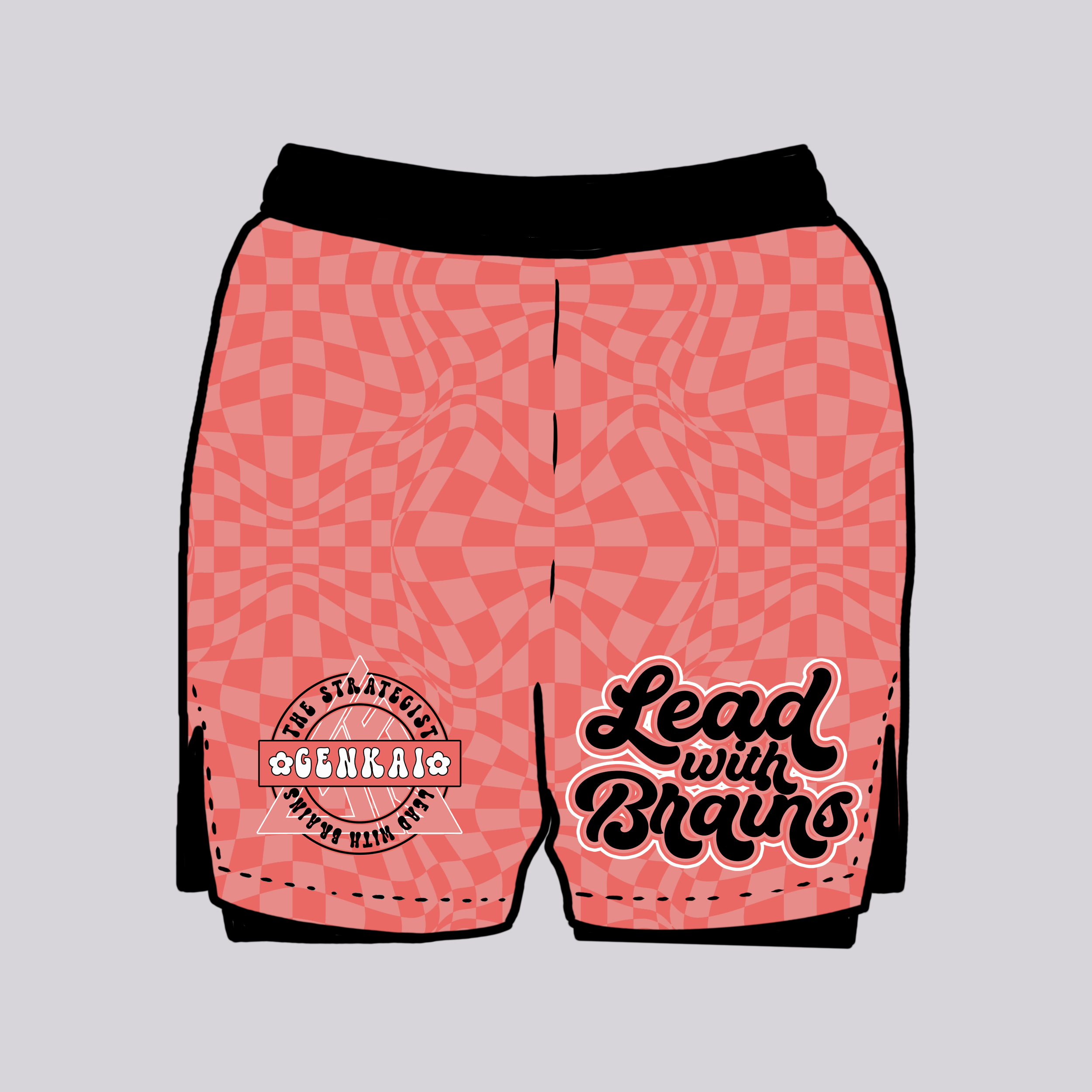 Lead With Brains - 2-in-1 Grappling Shorts