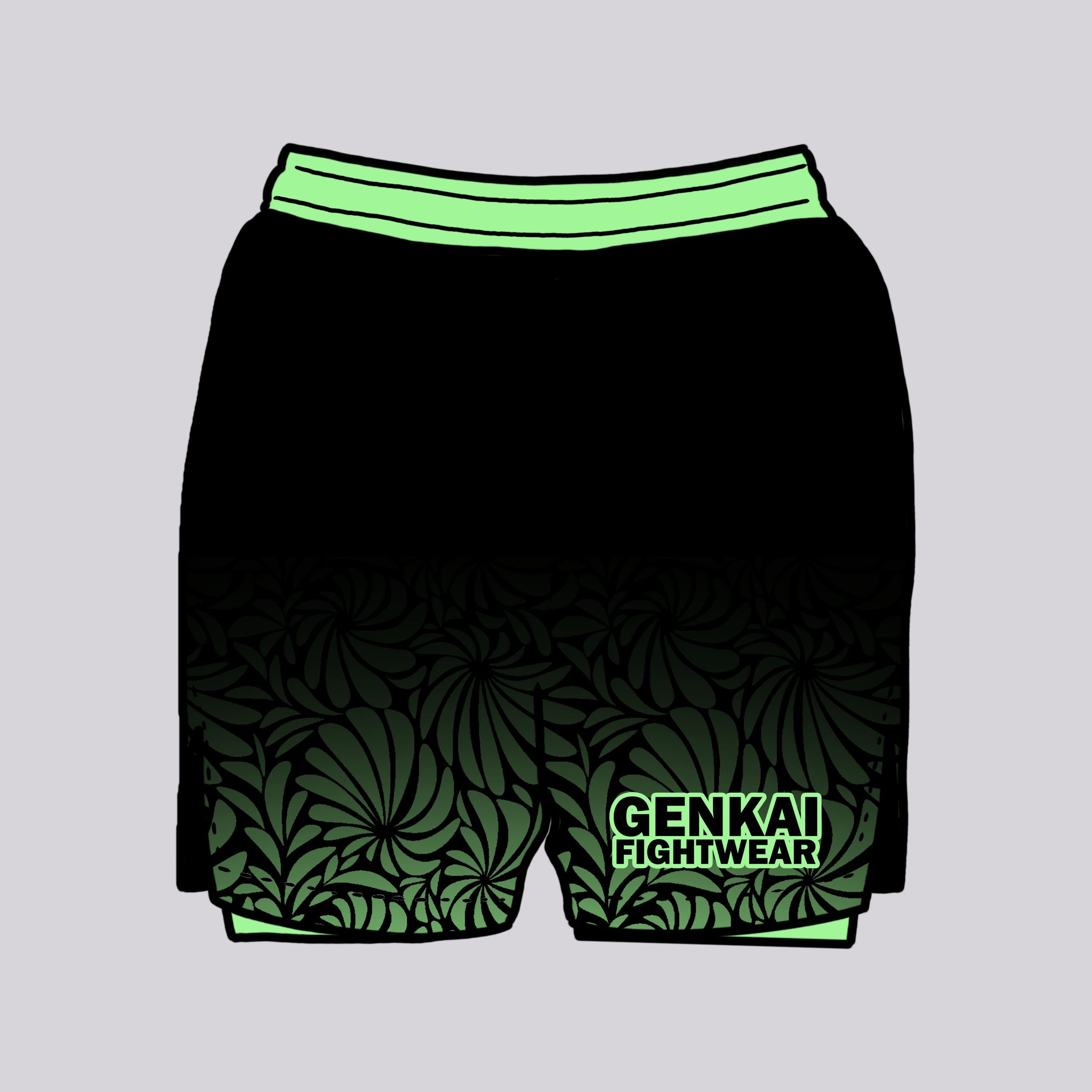Thorn: Green - 2-in-1 Grappling Shorts