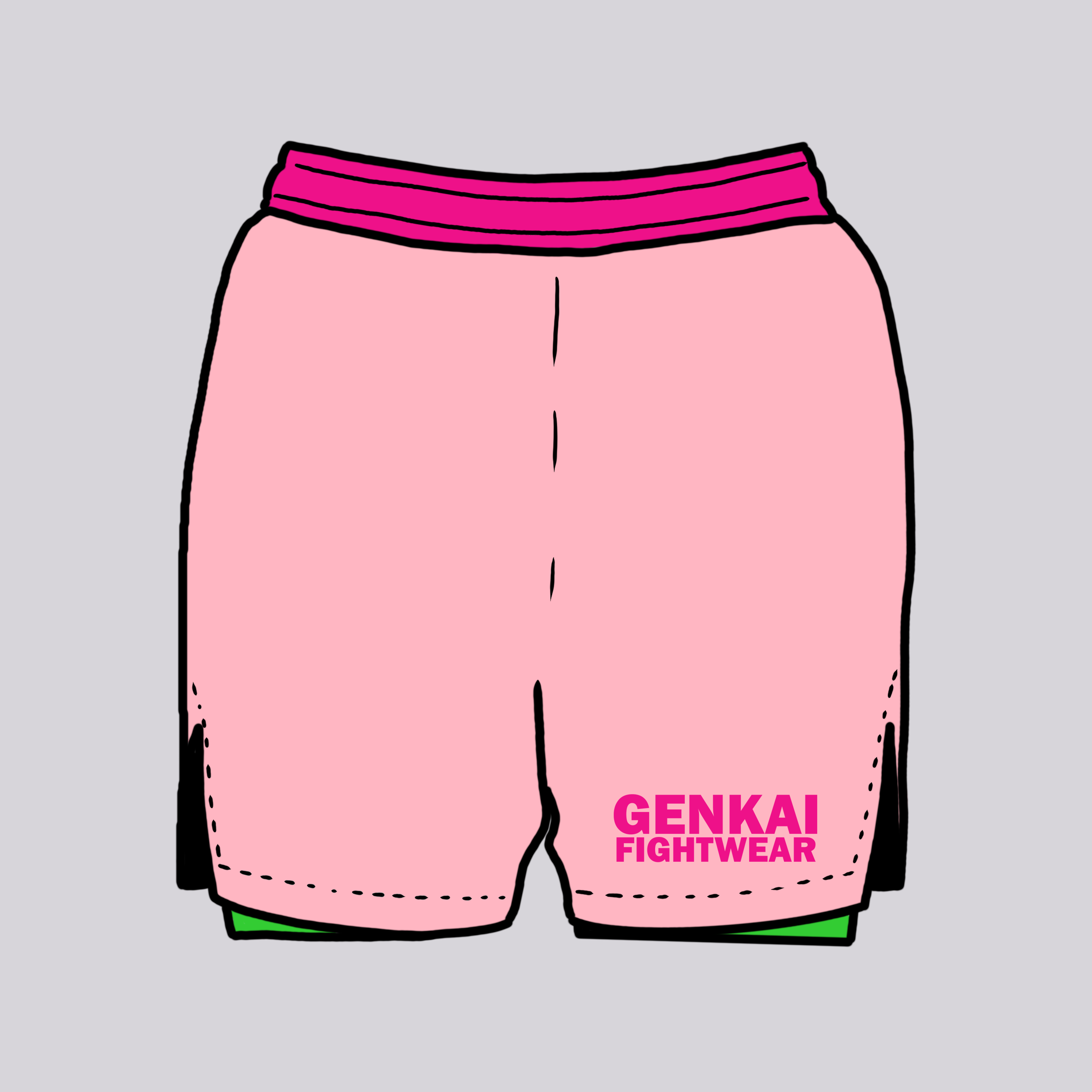 Genkai Basics: Shortcake - 2-in1 Grappling Shorts
