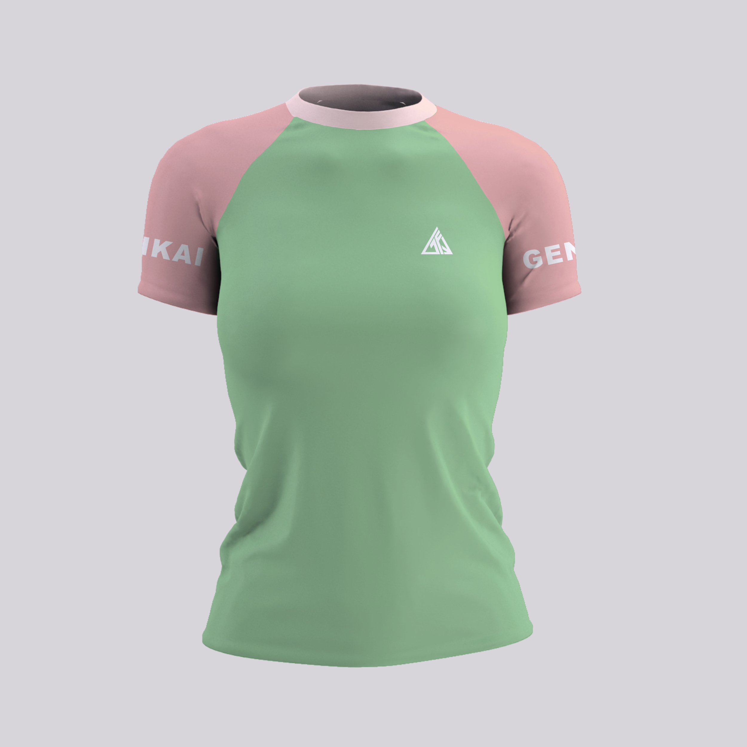 Genkai Basics - Womens SSRG Front Sage_Pink.png