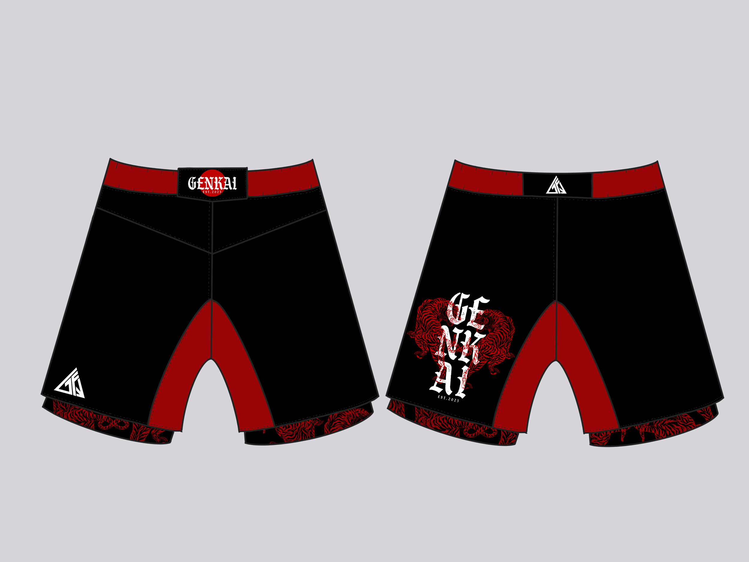 Twin Tigers Mens Shorts - Black.png