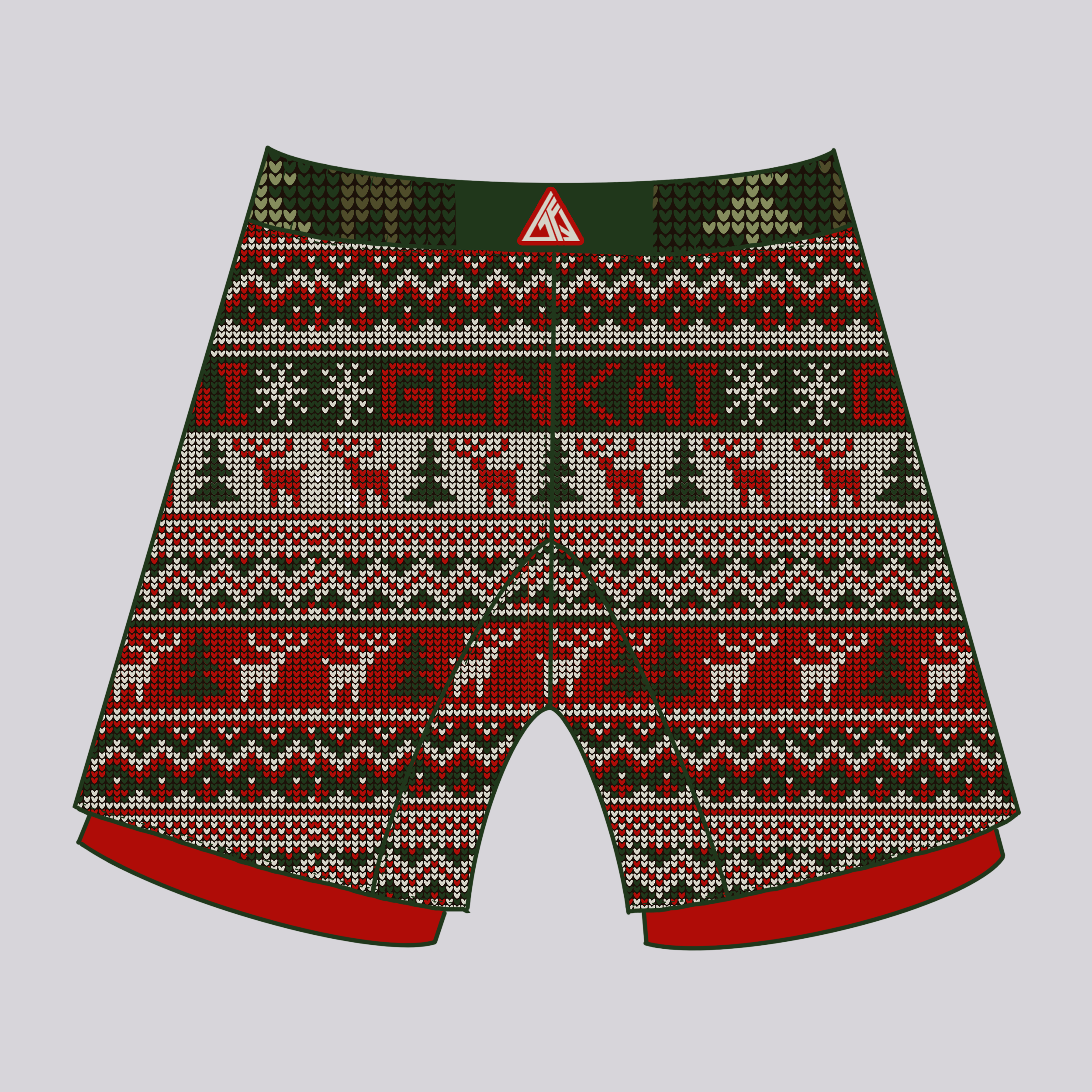 Mens - Christmas Sweater: Grappling Shorts