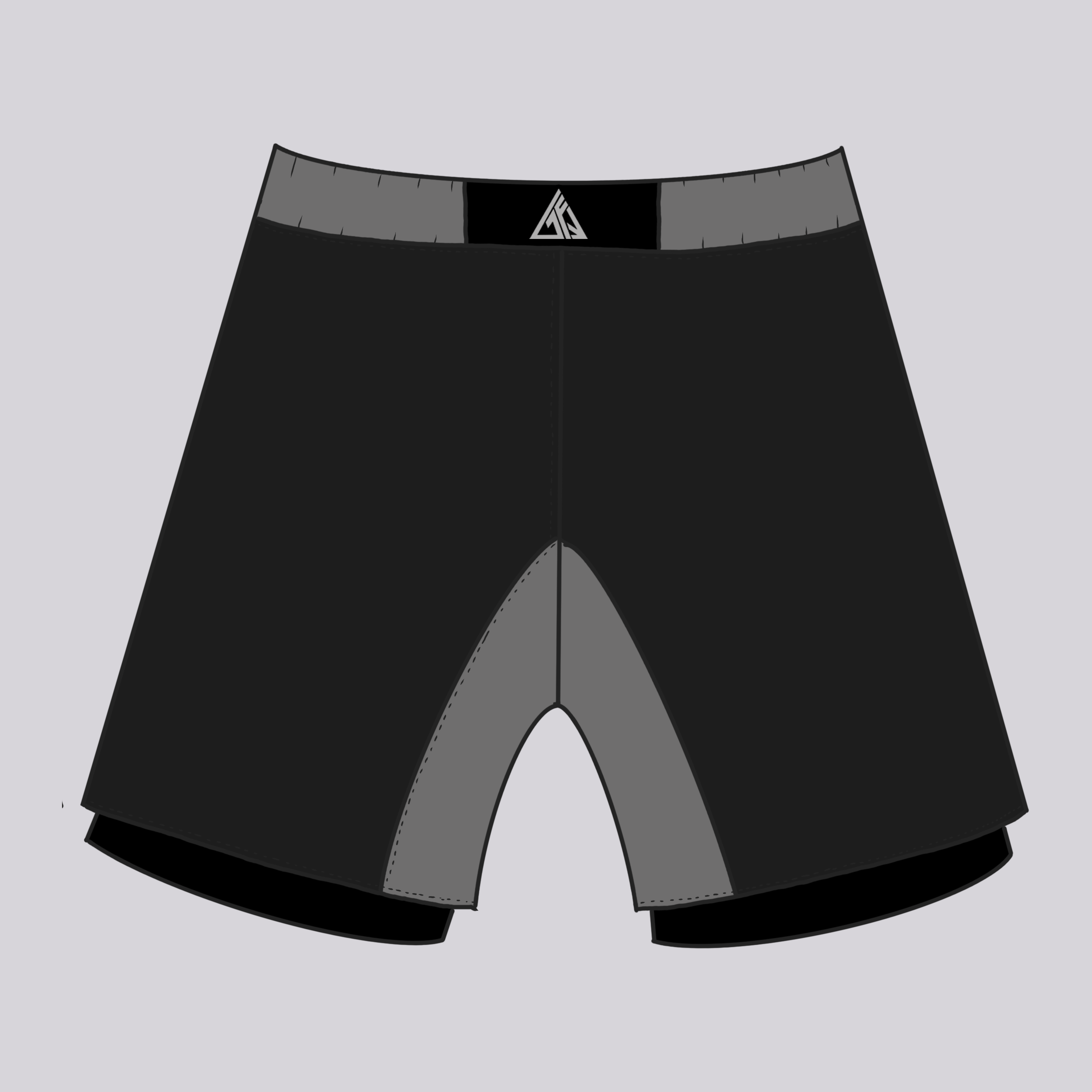 Genkai Basics: Smoke - 2-in-1 Grappling Shorts
