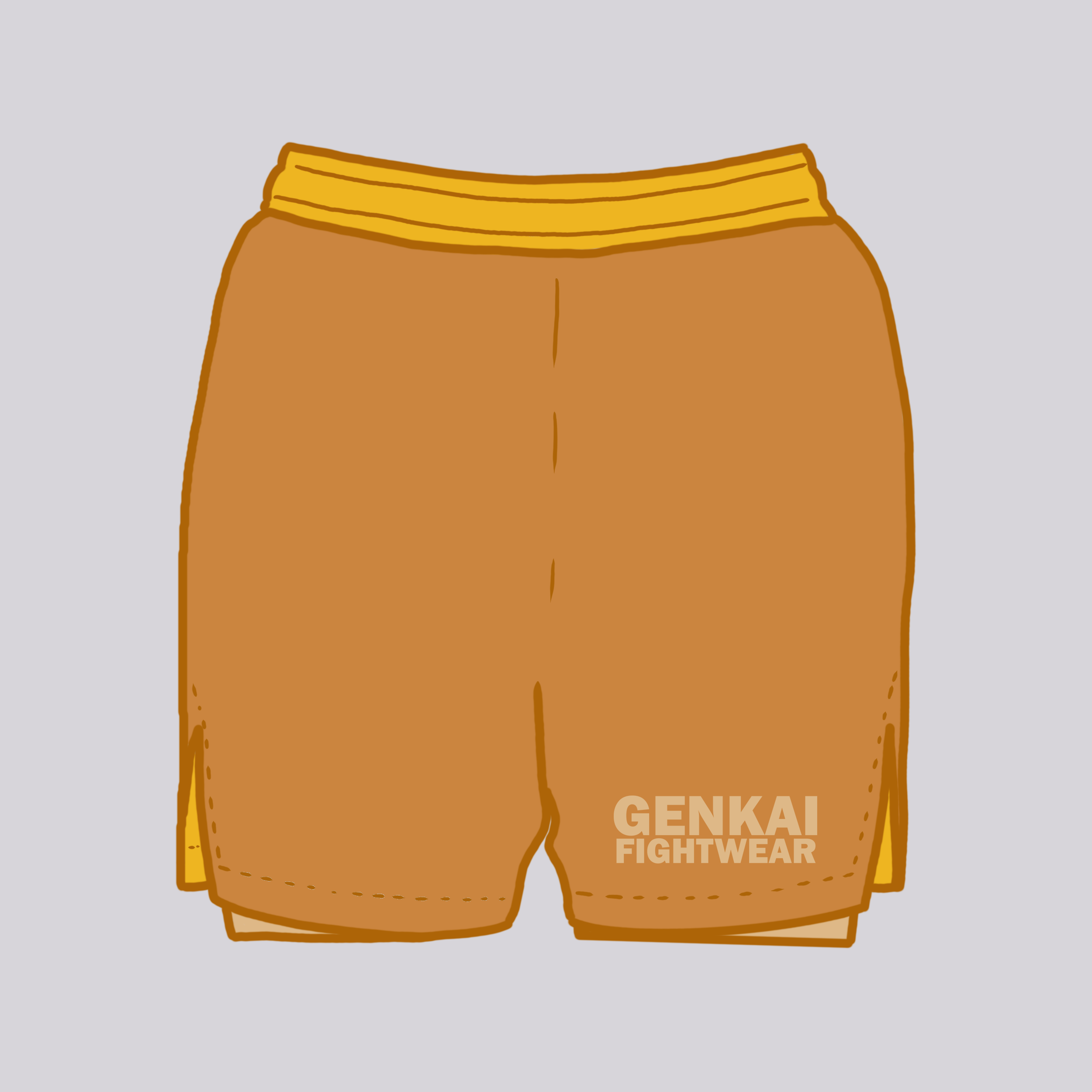 Genkai Basics: Honey - 2-in1 Grappling Shorts