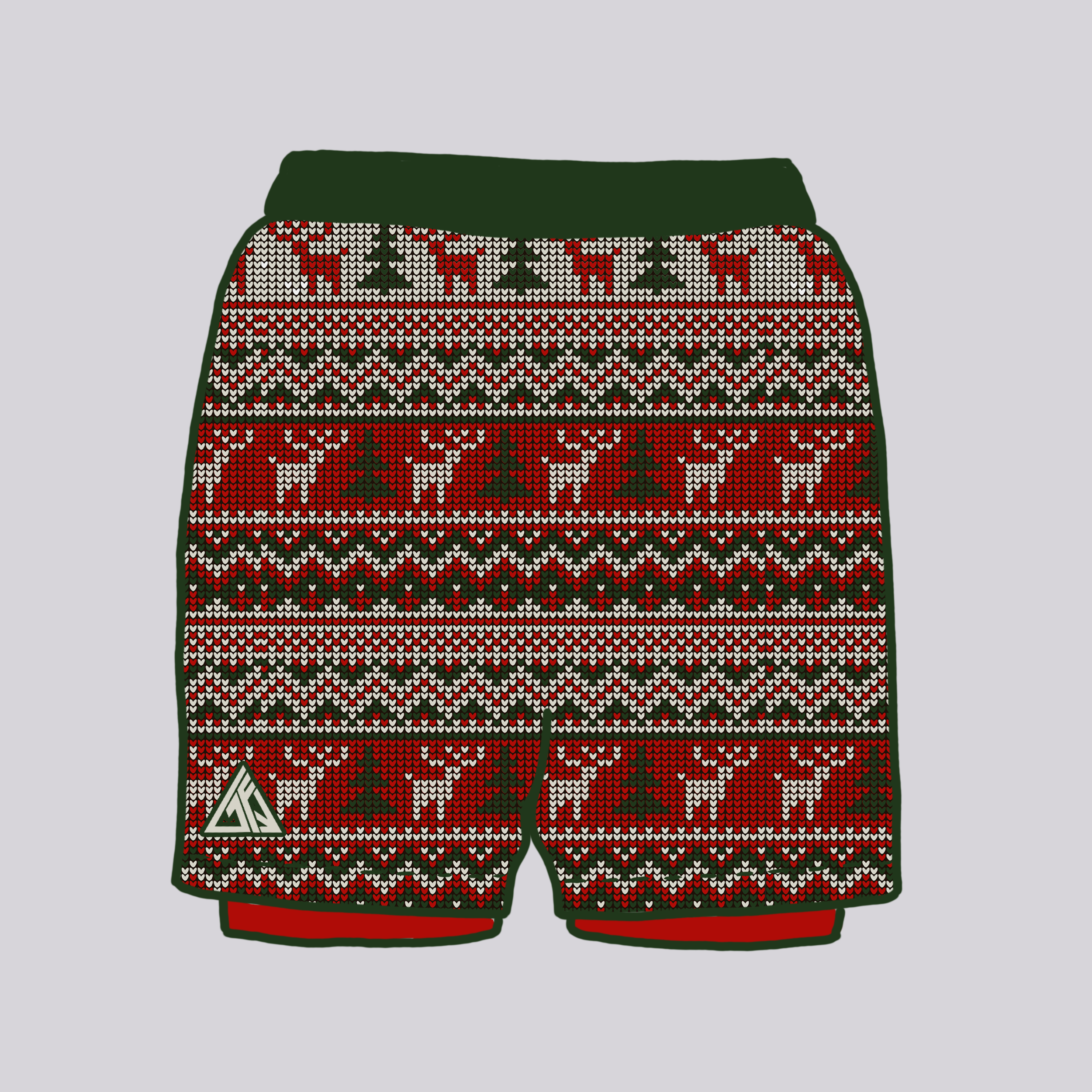 Womens - Christmas Sweater - Shorts - Back.png