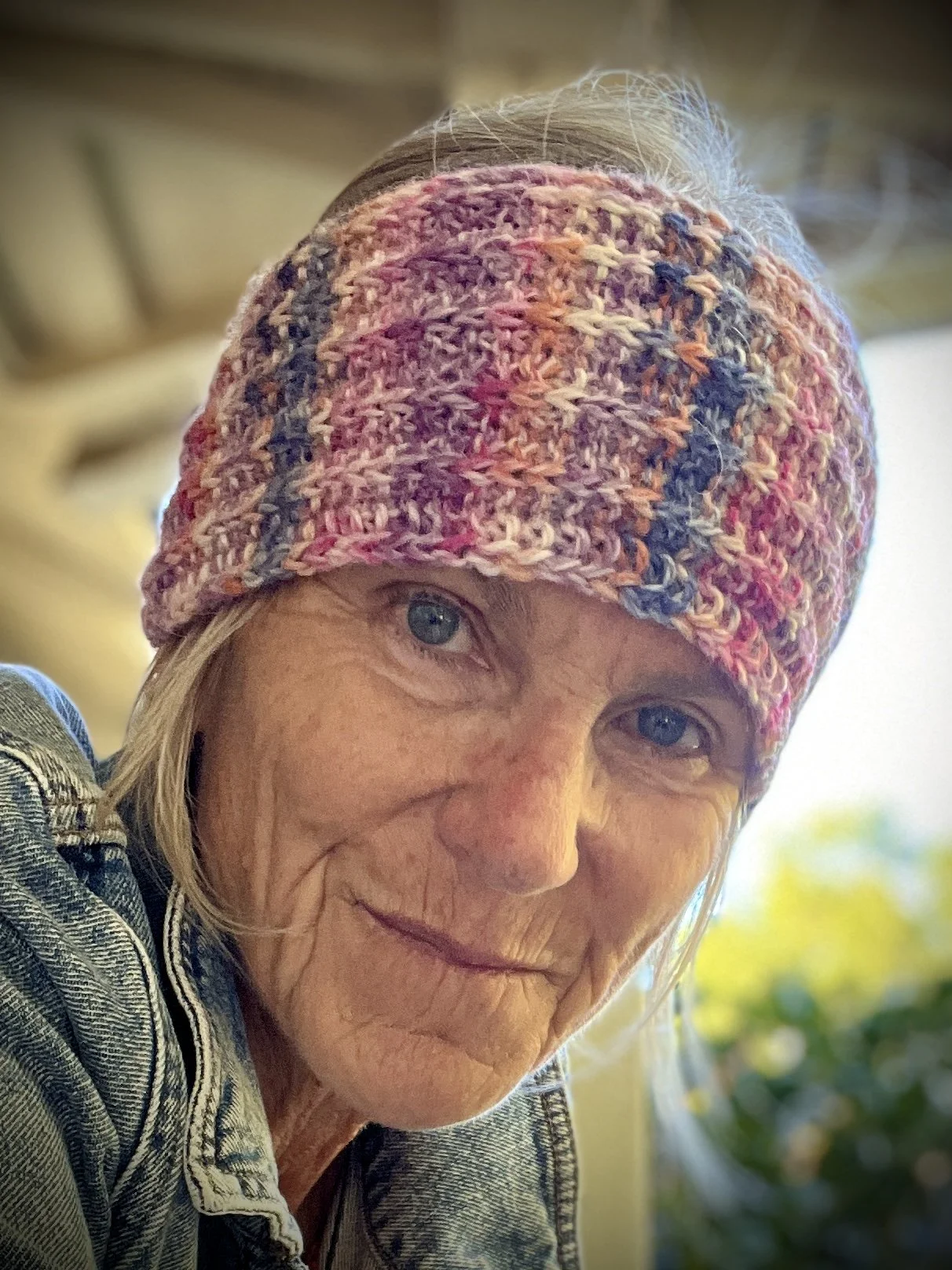 Ears Warmer: 2 Superfine Alpaca Headbands — Hand‑Knit in Northern California (choice of pink / blue or grey / purple)