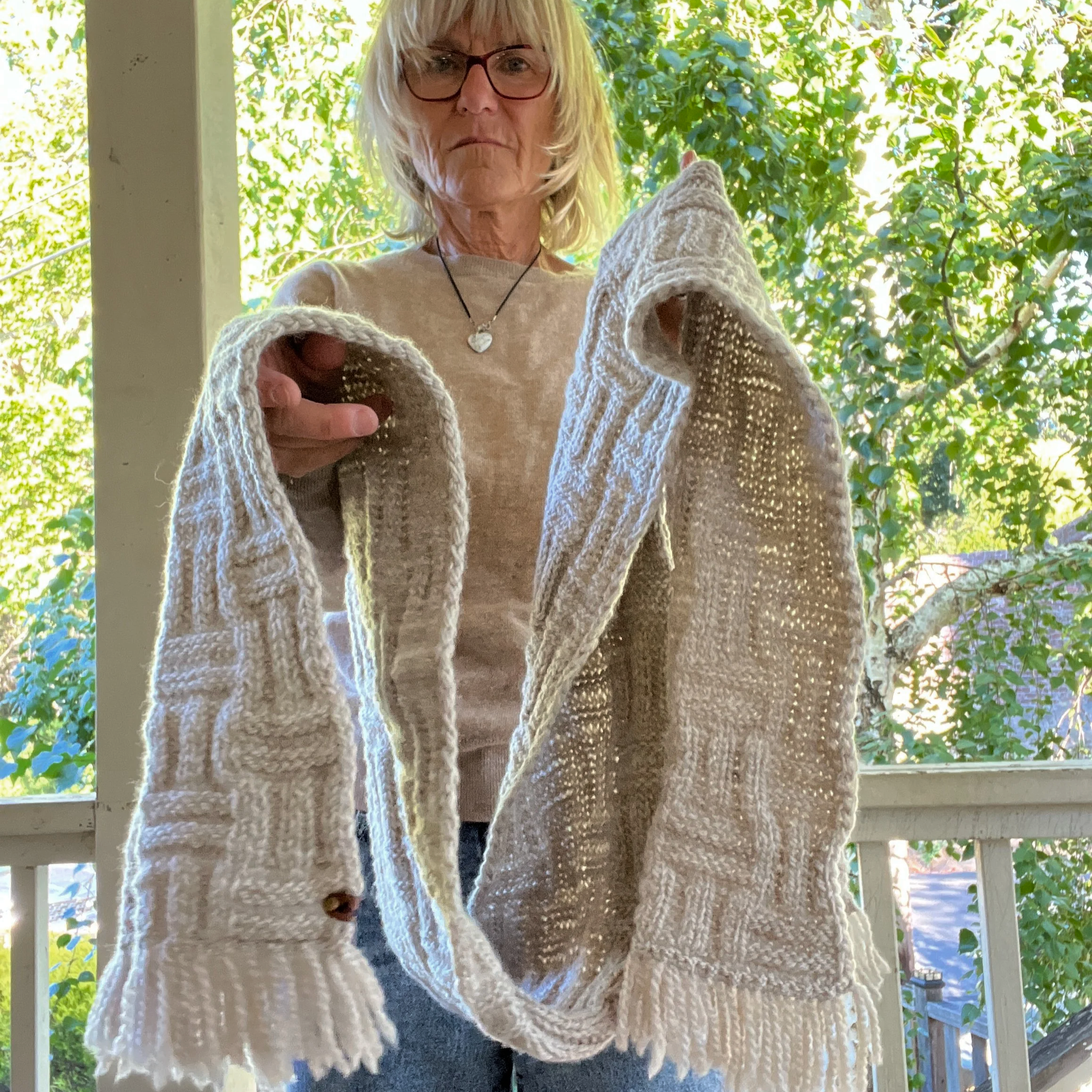 Peruvian Highlands Eco Wool Hand-Knit Scarf