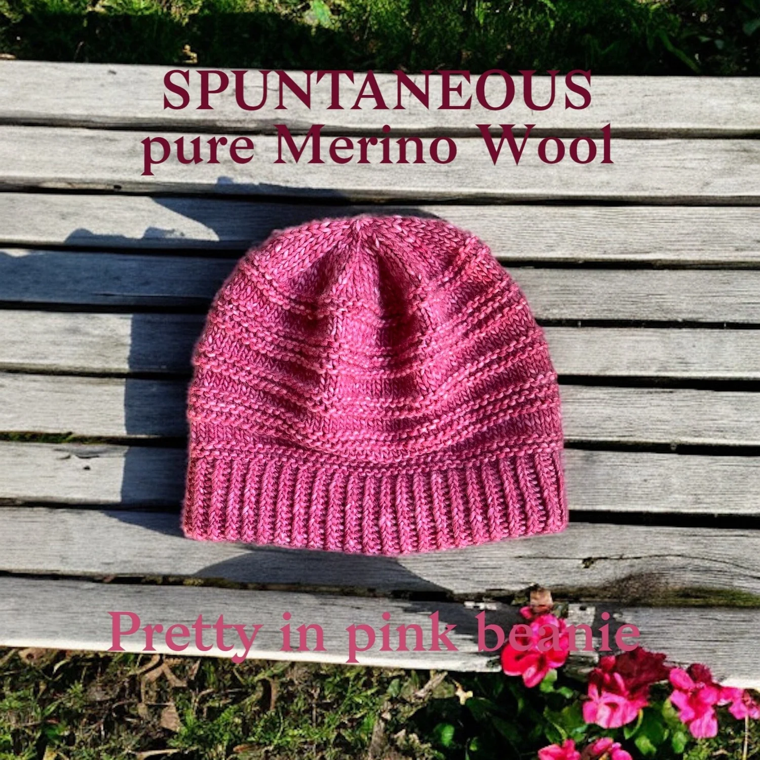 Hand knit pure Merino wool exquisitely soft and cozy beanie  display picture 2