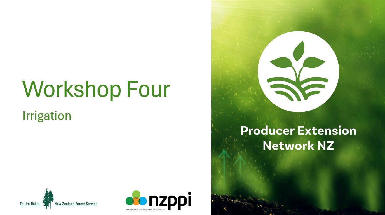 Workshop 4 Irrigation April 2026
