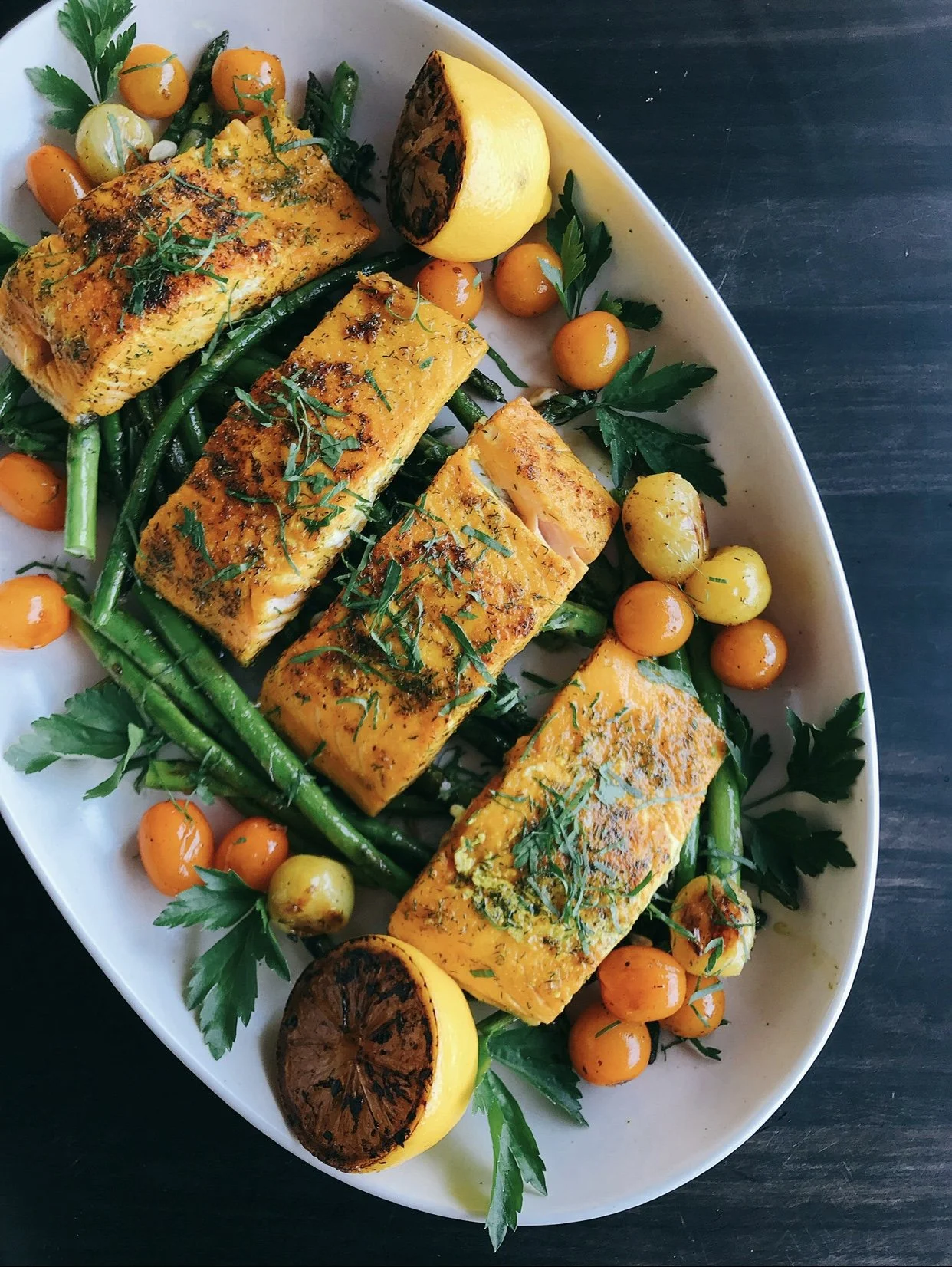 Tumeric Fish Dill Slow Roasted Turmeric Dill Salmon — Katie Takes A Whisk