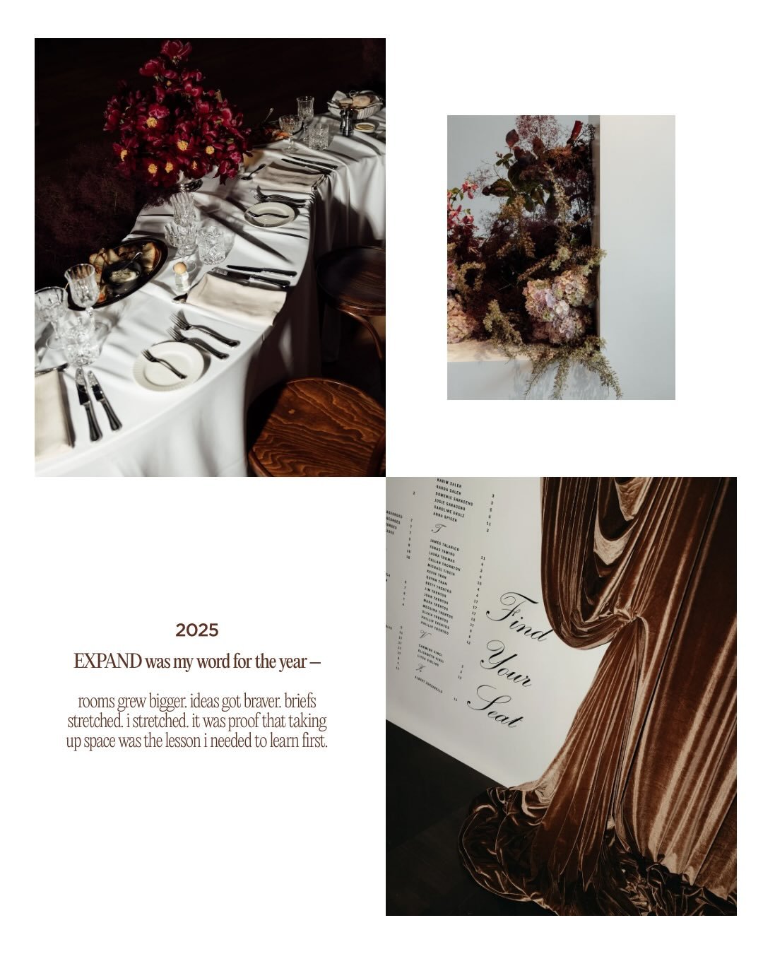 2025 expanded me &mdash; in rooms, ideas, belief, and hard lessons &mdash; and more often than not, the leaps paid off quietly and enormously. 

i ticked bucket-list firsts, landed dream clients, saw Philoxi in Vogue, and learnt that growth needs res