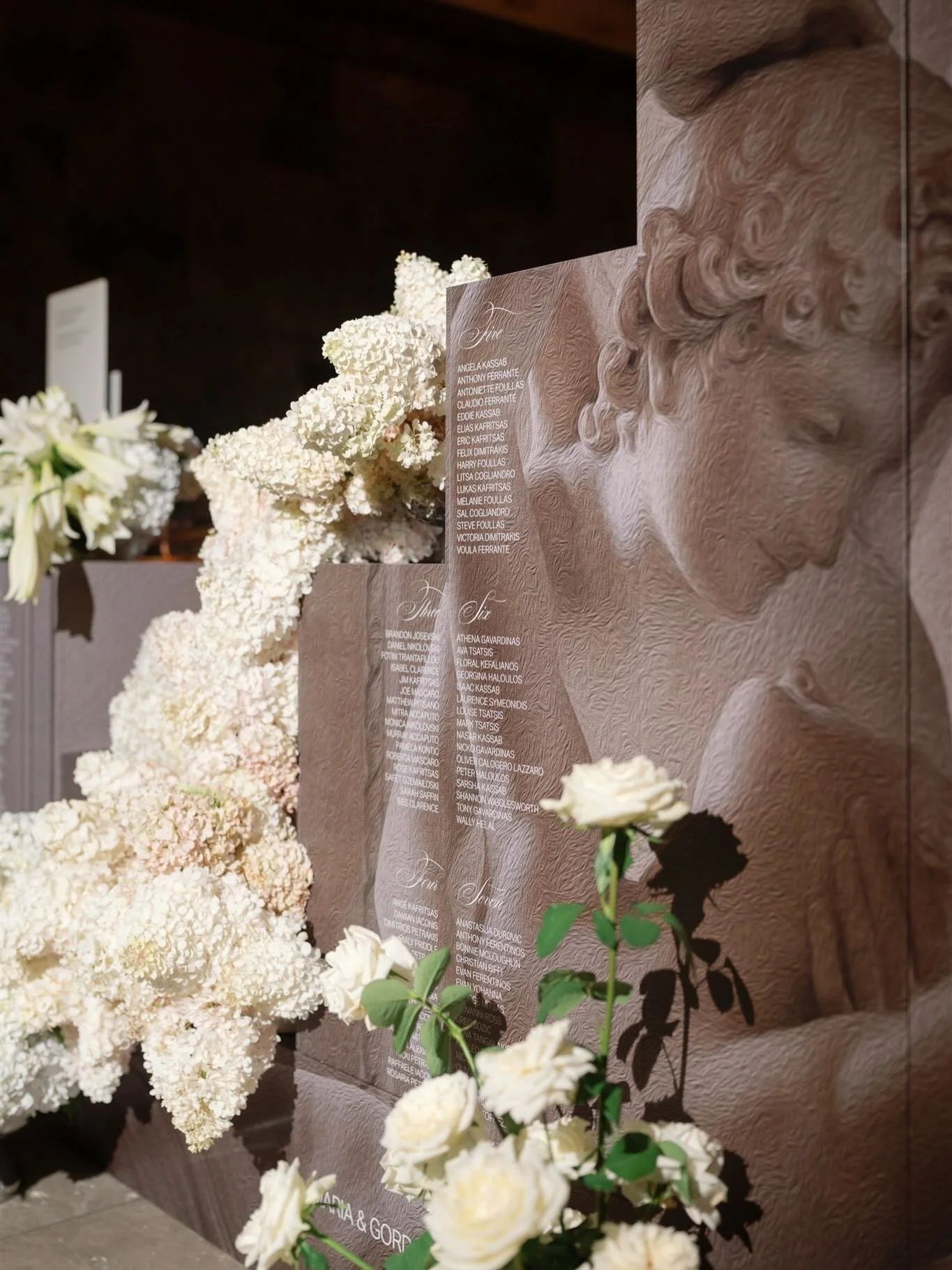 red, as a beginning.

the welcome sign reimagined in deep crimson &mdash; sculptural, grounding. a thread of colour drawing guests inward, towards the centre of the room.

and from there, everything unfolds.

&mdash;

together with

styling photograp