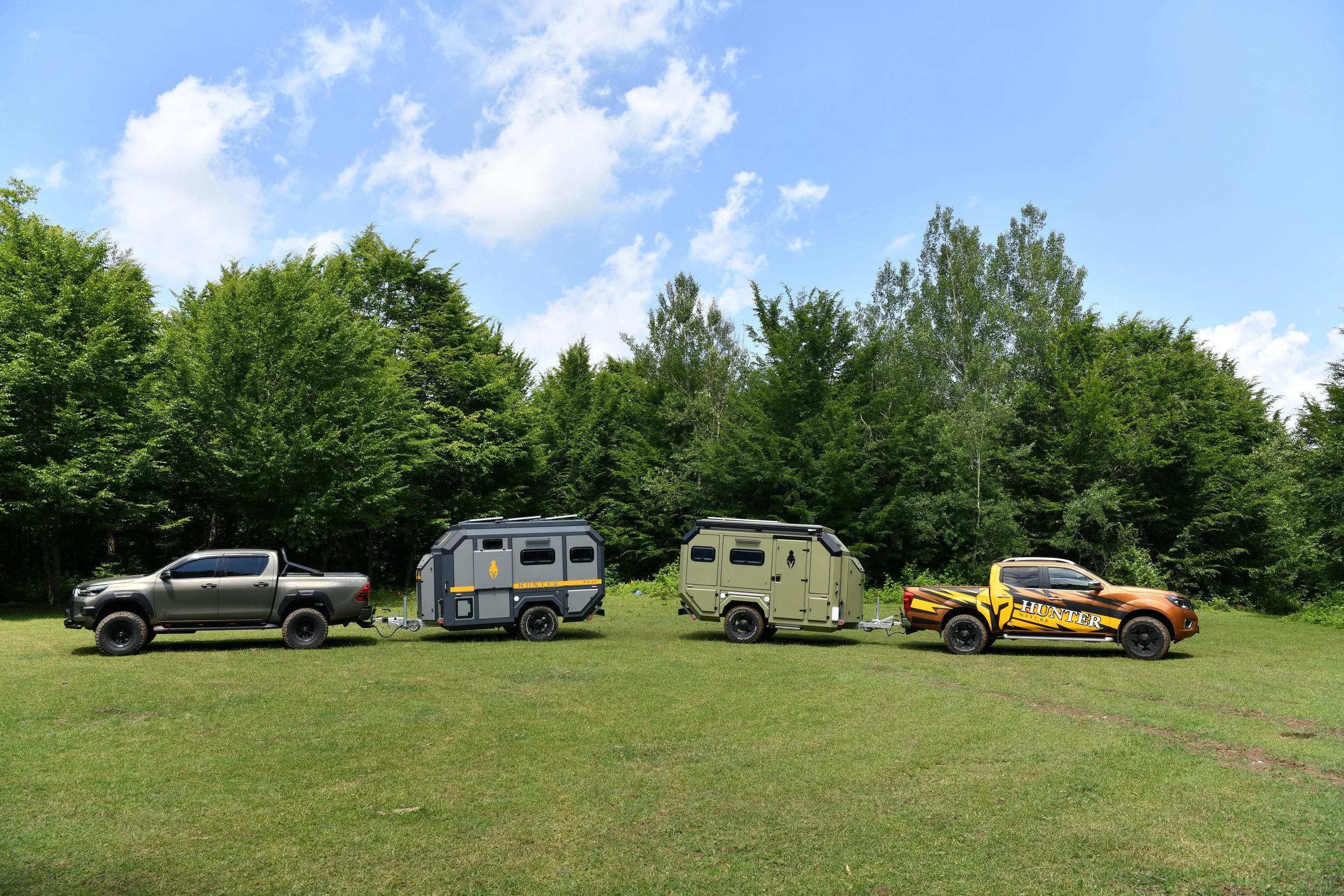 Hunter Nature NTR3X NTR4X, Offroad Caravan, caravana Todo Terreno Portugal, UK, España, Caravana 4x4, lightweight offroad caravan.