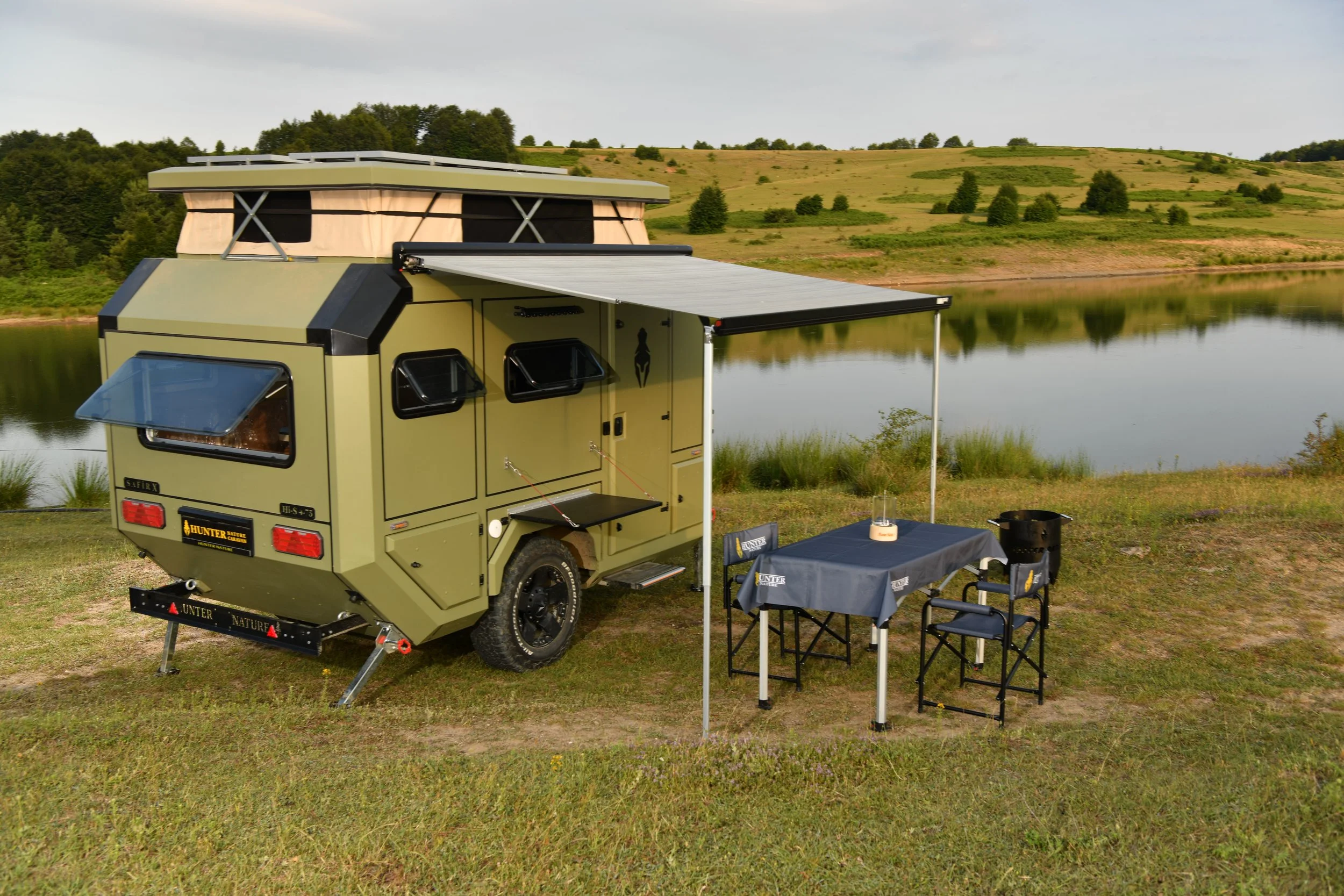 Hunter Nature NTR3X NTR4X, Offroad Caravan, caravana Todo Terreno Portugal, UK, España, Caravana 4x4, lightweight offroad caravan.