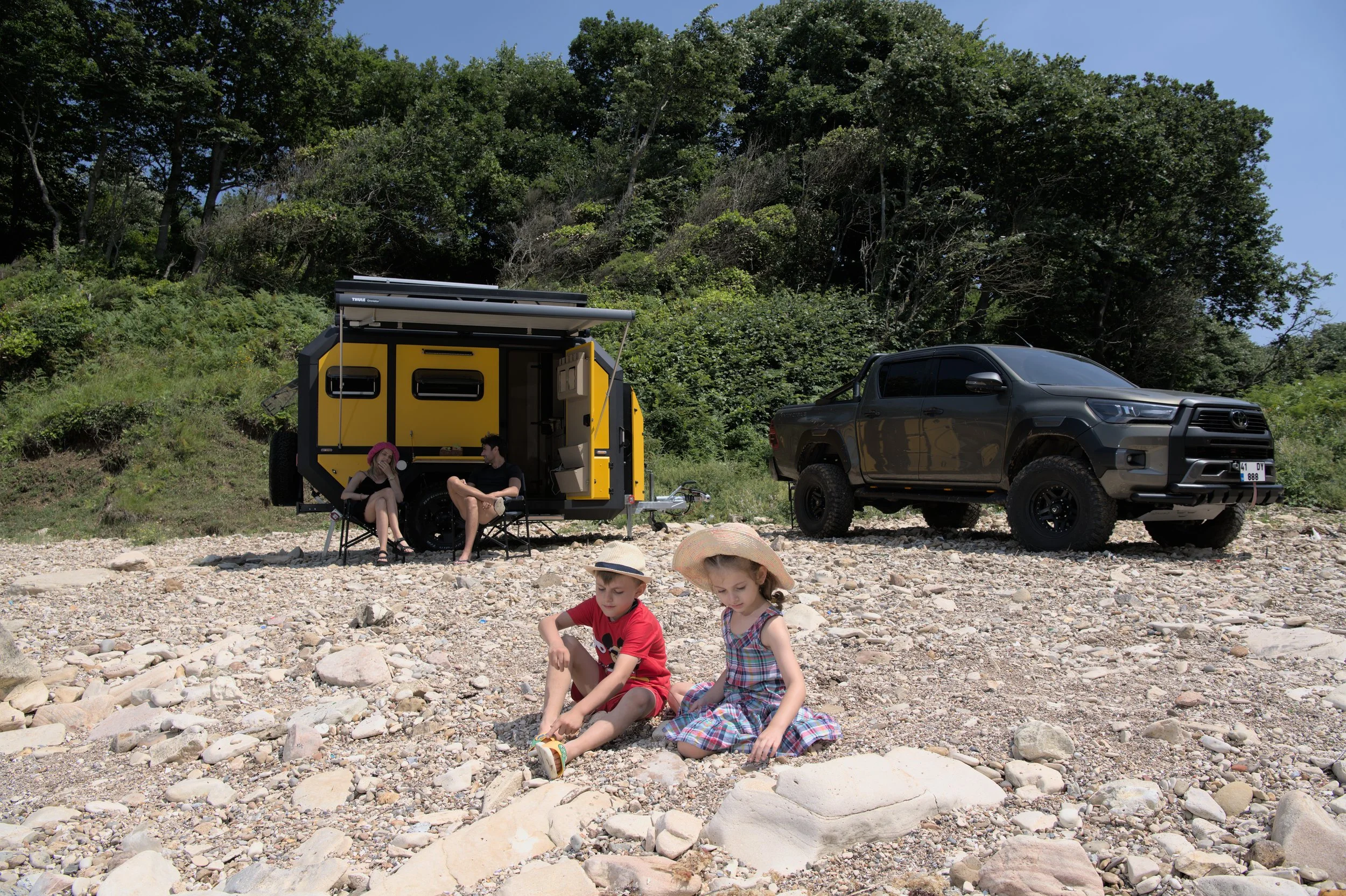 Hunter Nature NTR3X NTR4X, Offroad Caravan, caravana Todo Terreno Portugal, UK, España, Caravana 4x4, lightweight offroad caravan.