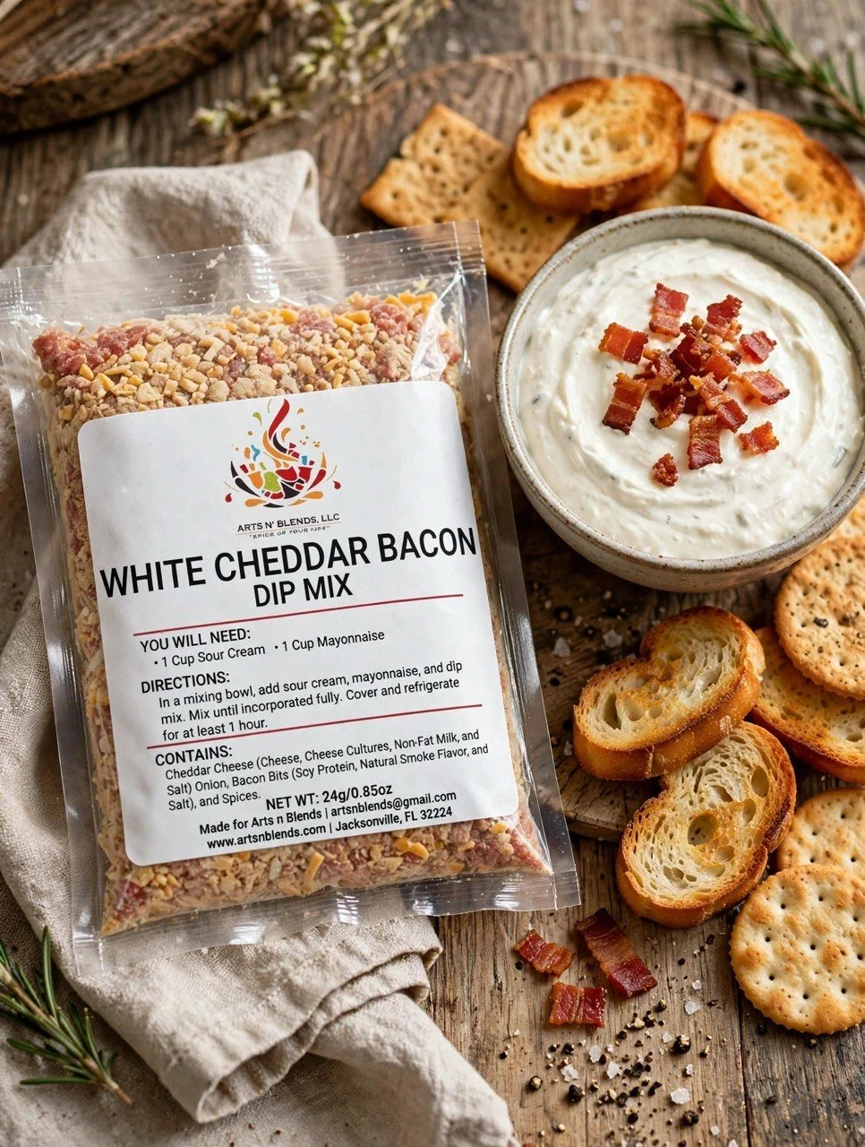 White Cheddar Bacon Dip Mix