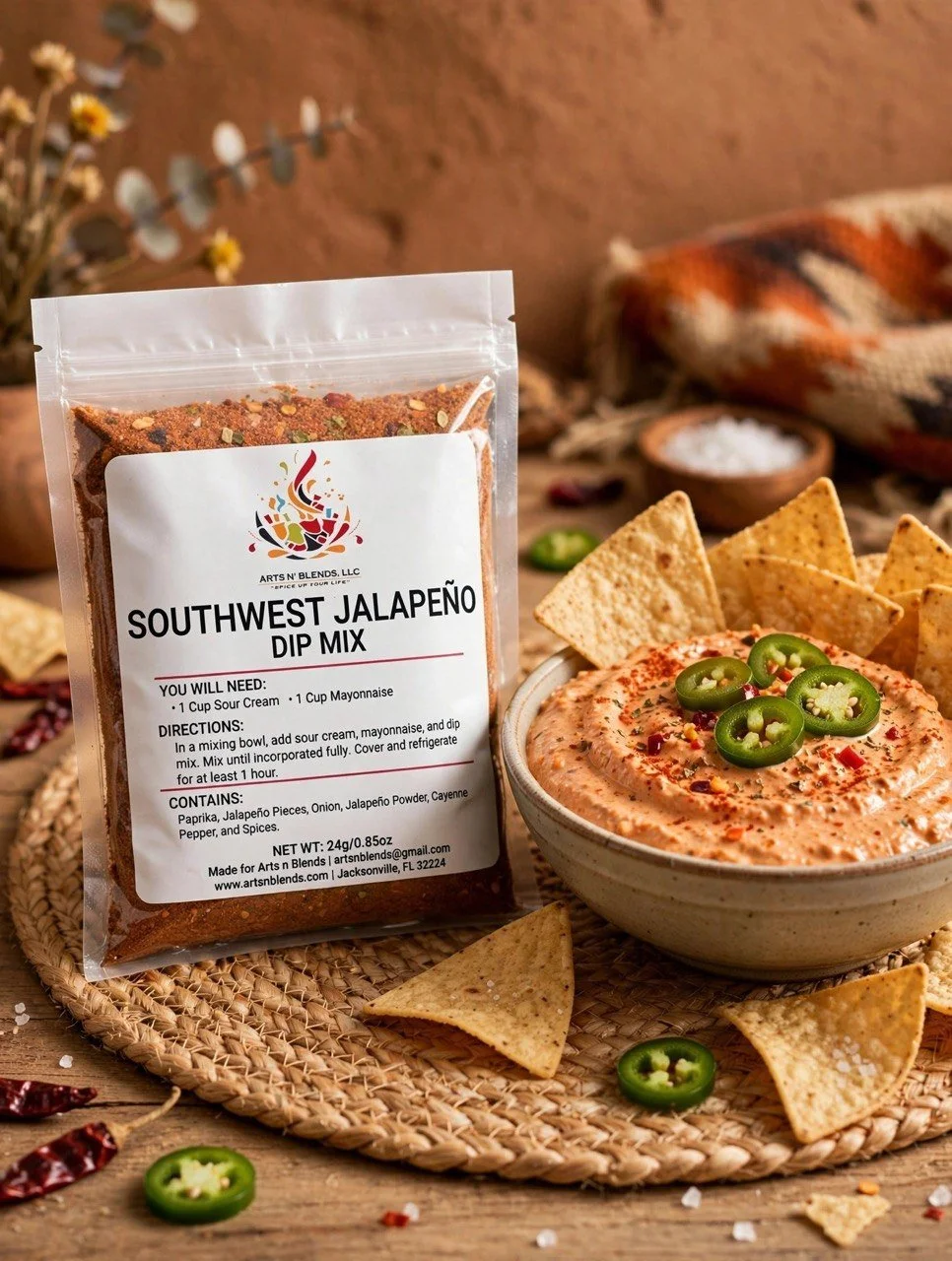 Southwest Jalapeño Dip Mix