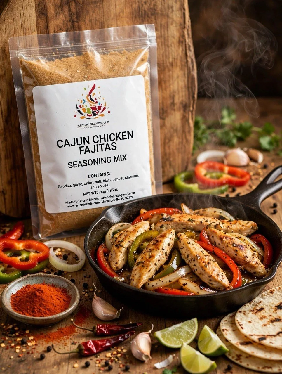 Cajun Chicken Fajitas