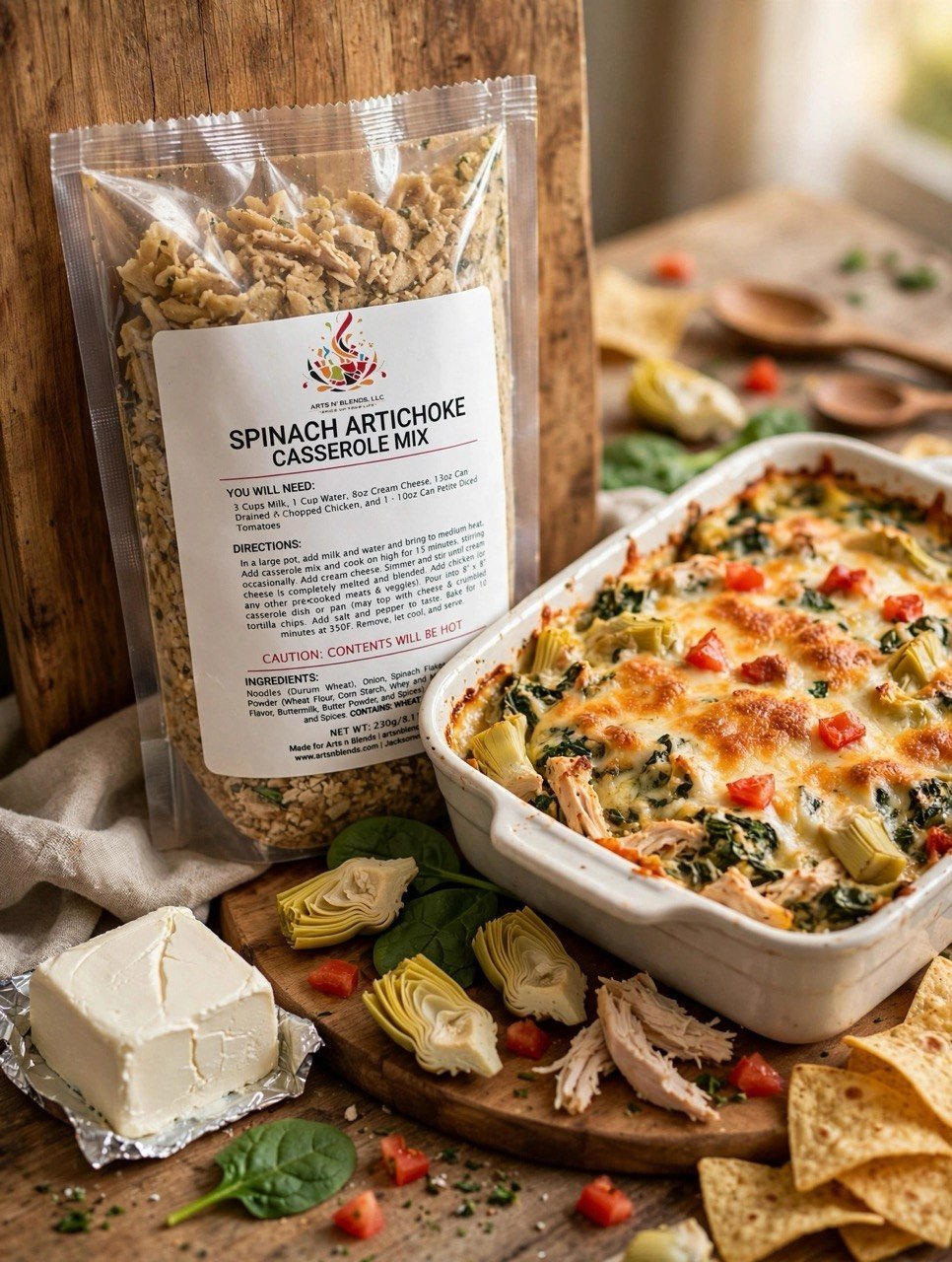 Spinach Artichoke Casserole Mix