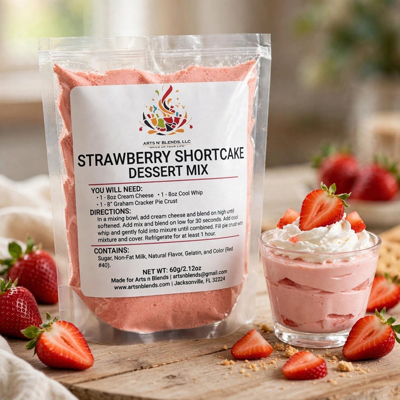 Strawberry Shortcake Dessert Mix
