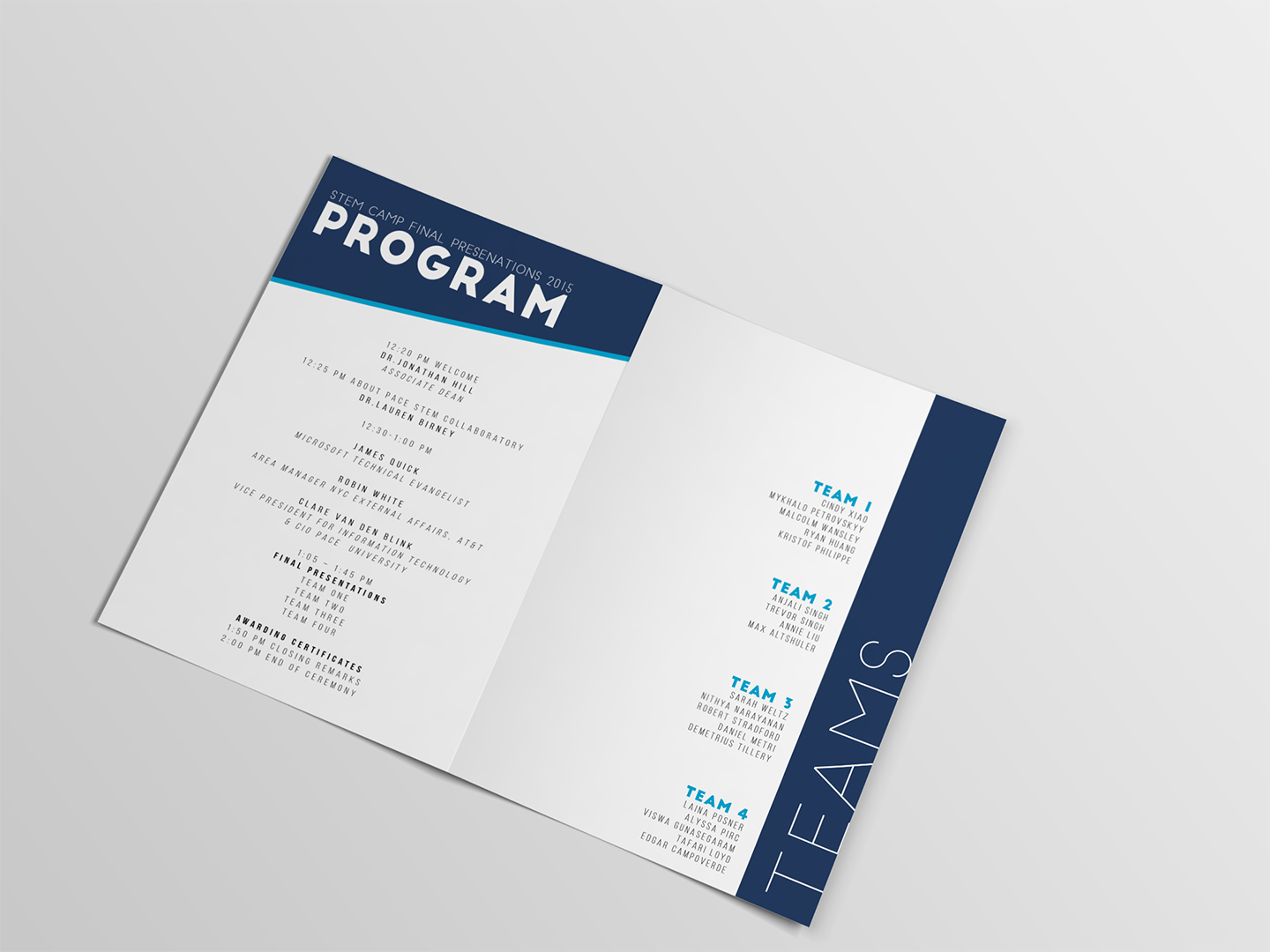 STEM Event Program Brochure