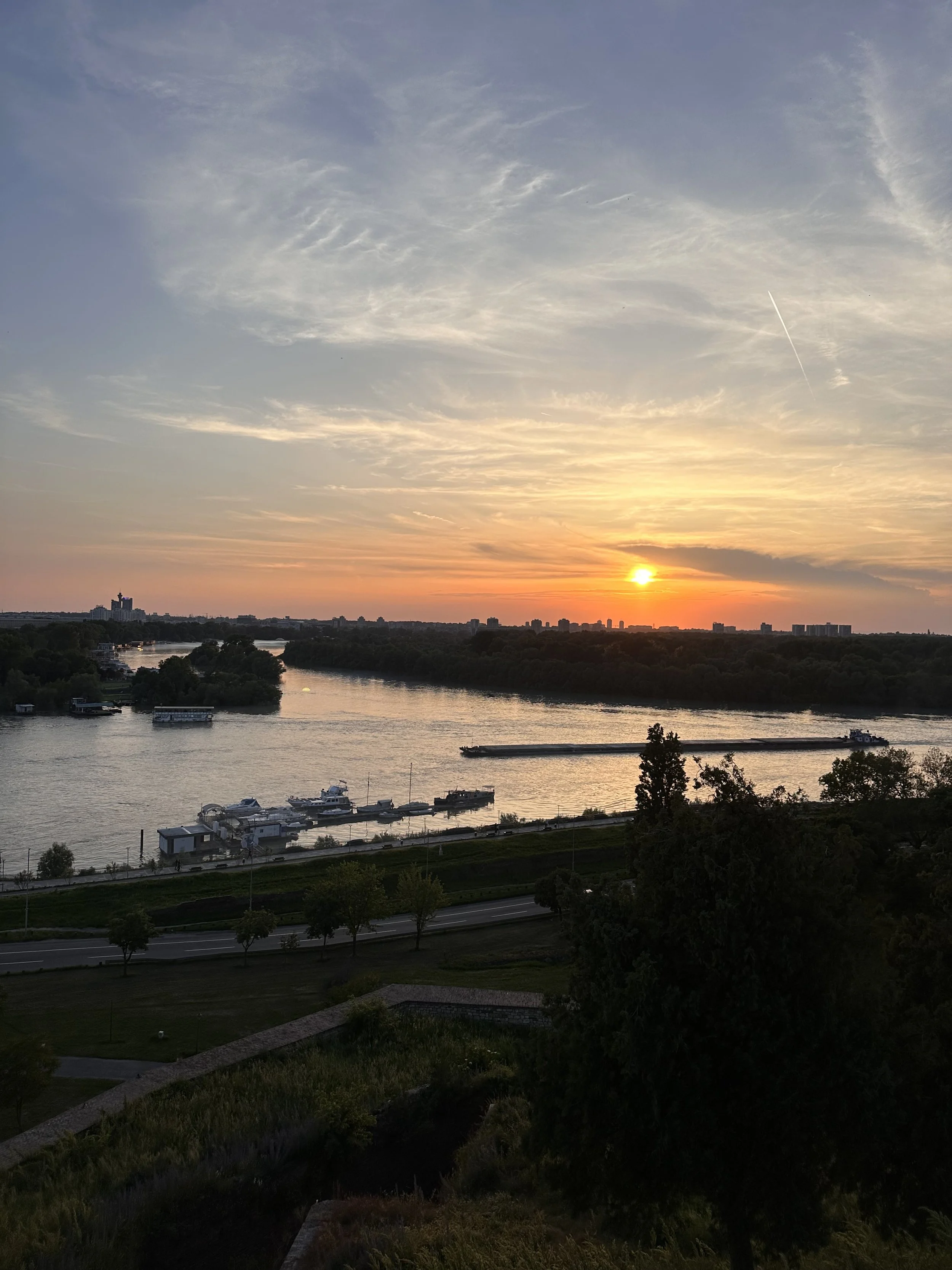 Sunset on the Danube