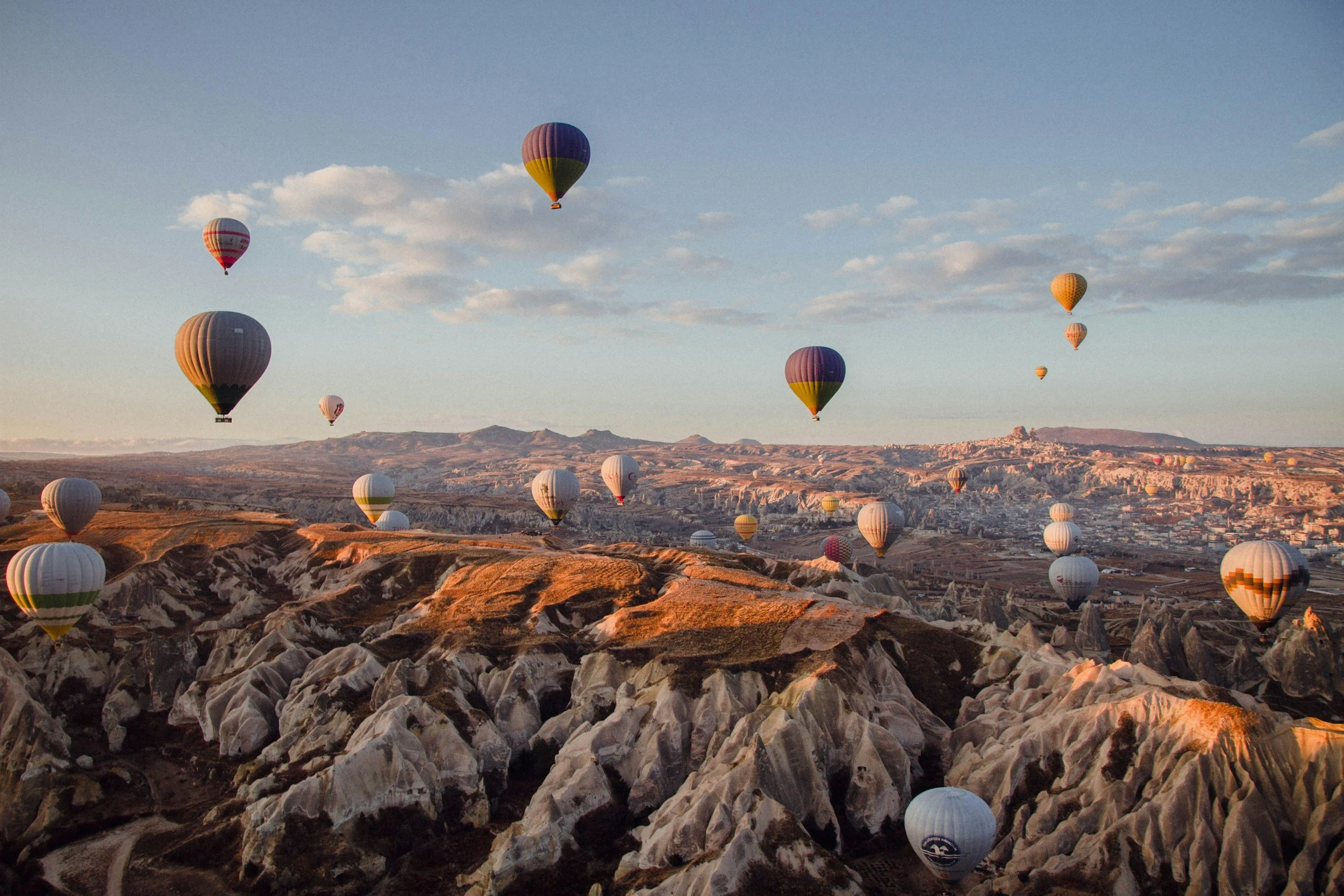 Hot air balloon rides in Cappadocia