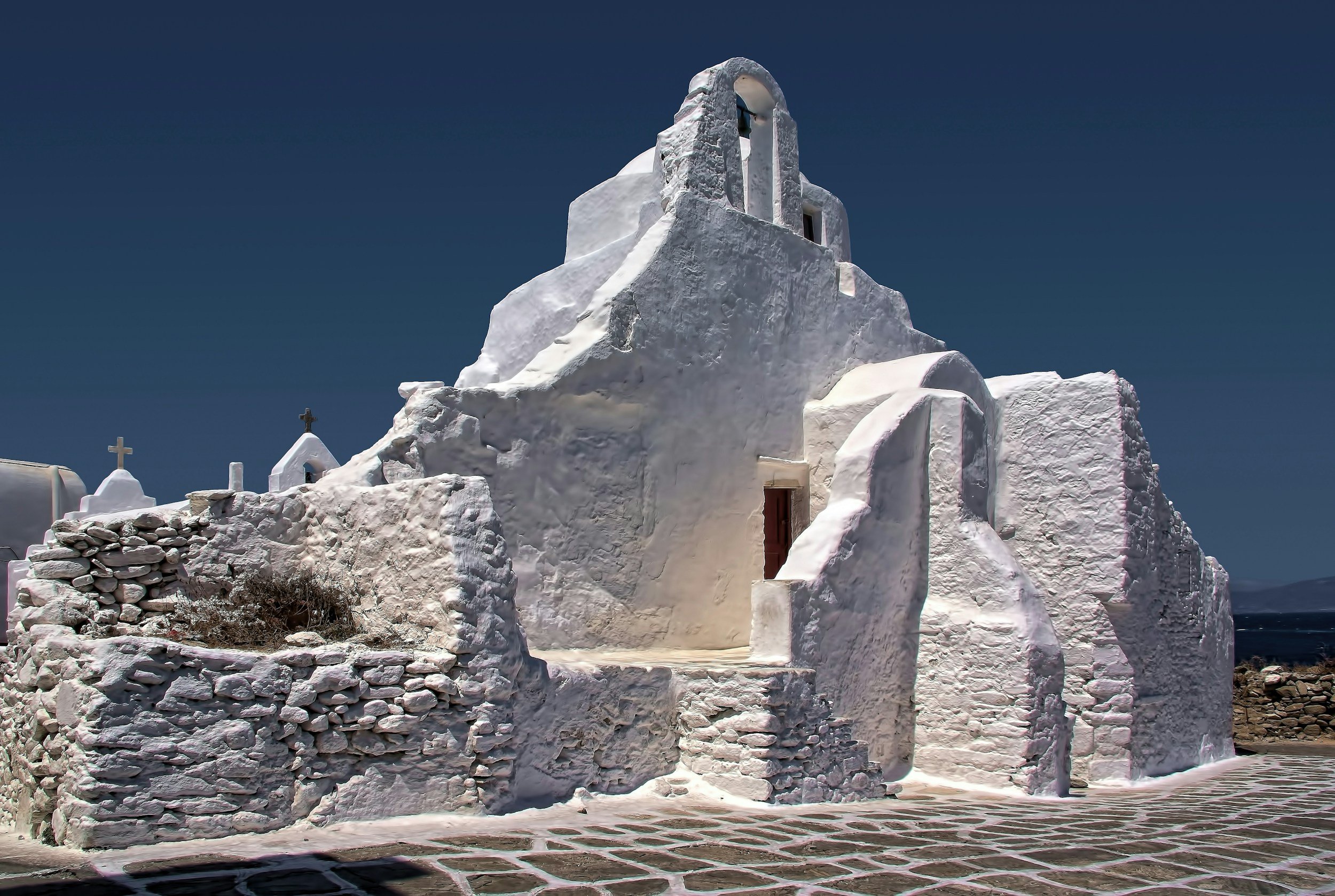 The Panagia Paraportiani Church in Mykonos
