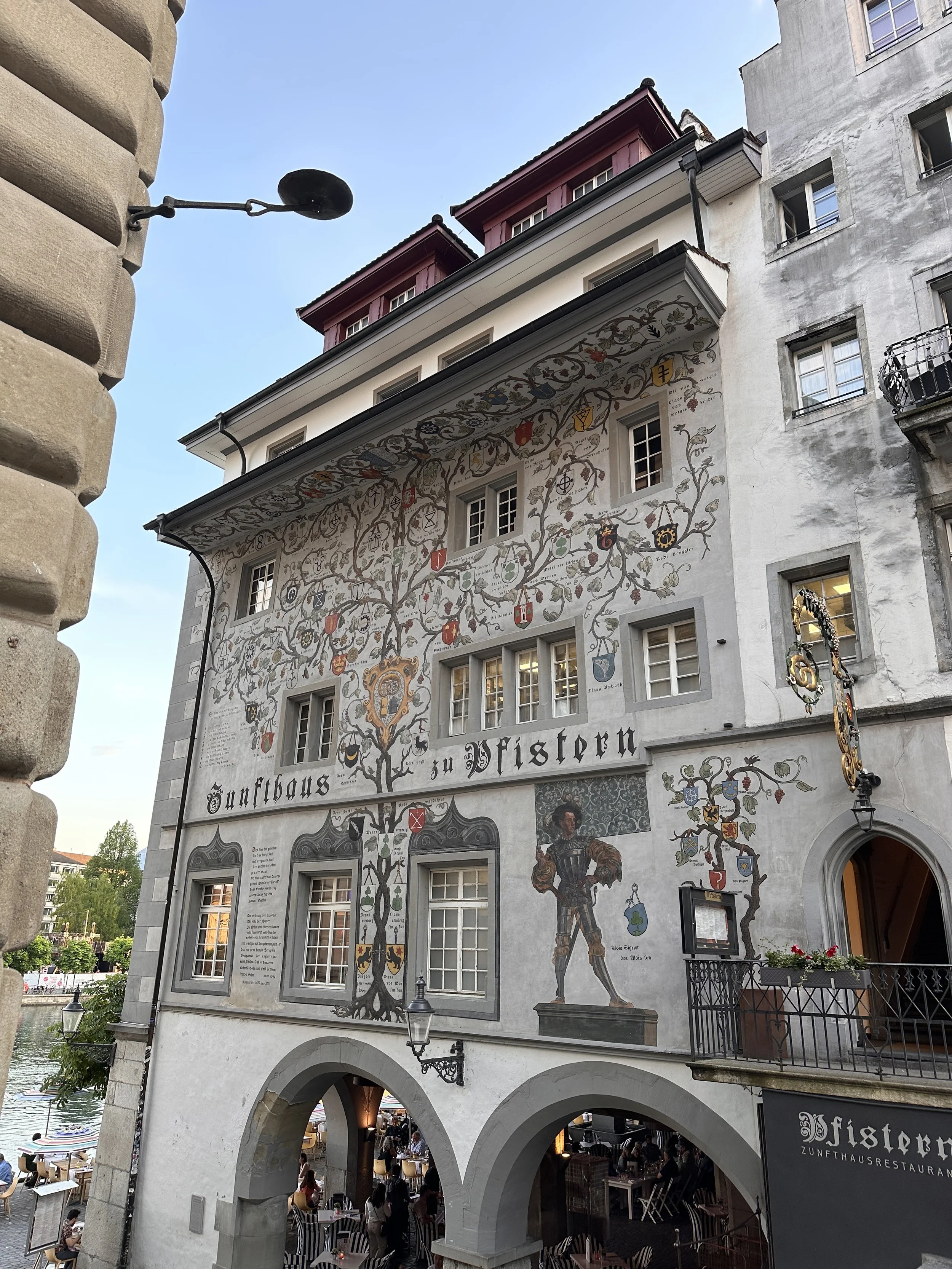 Painted Building in Lucerne Old Town