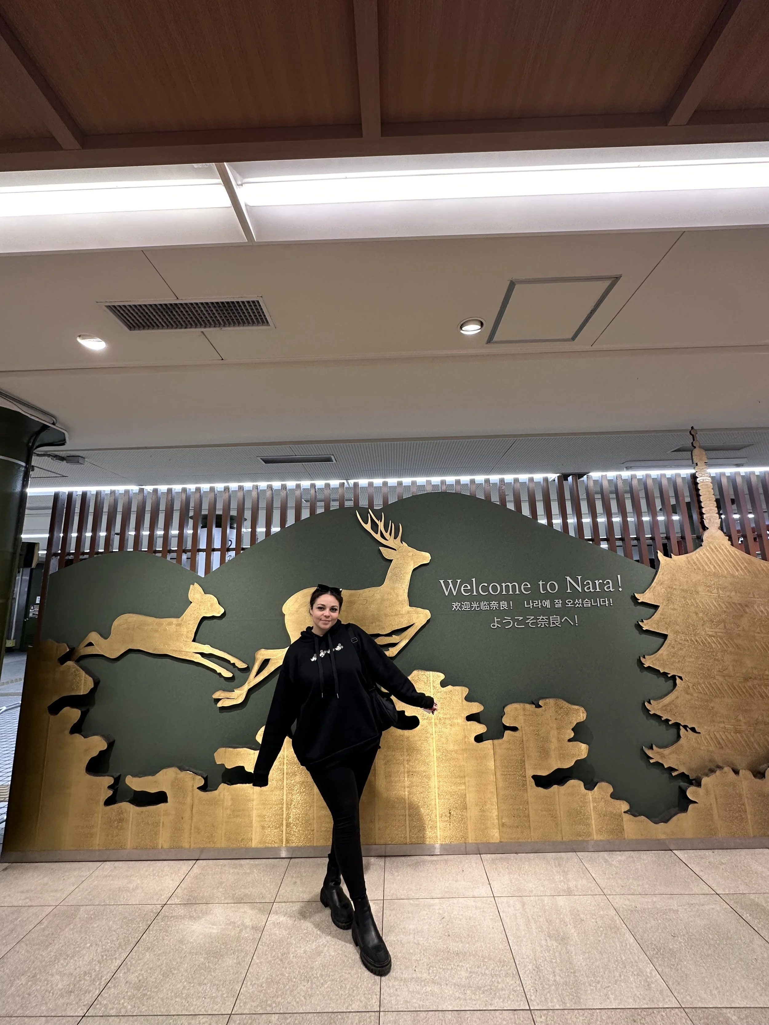 Shauny at Nara Train Station