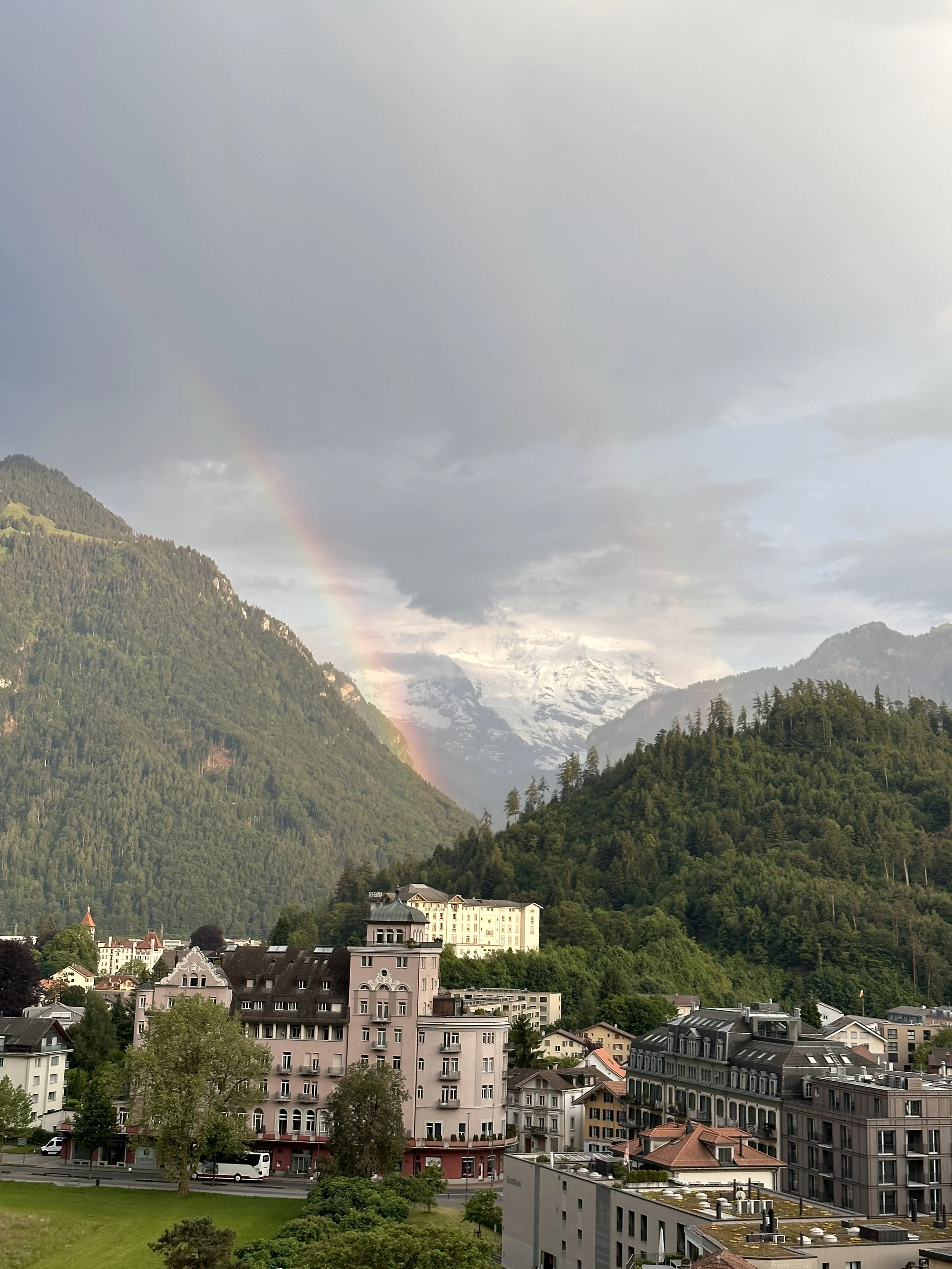Jungfrau view from Hotel Metropole Swiss Quality