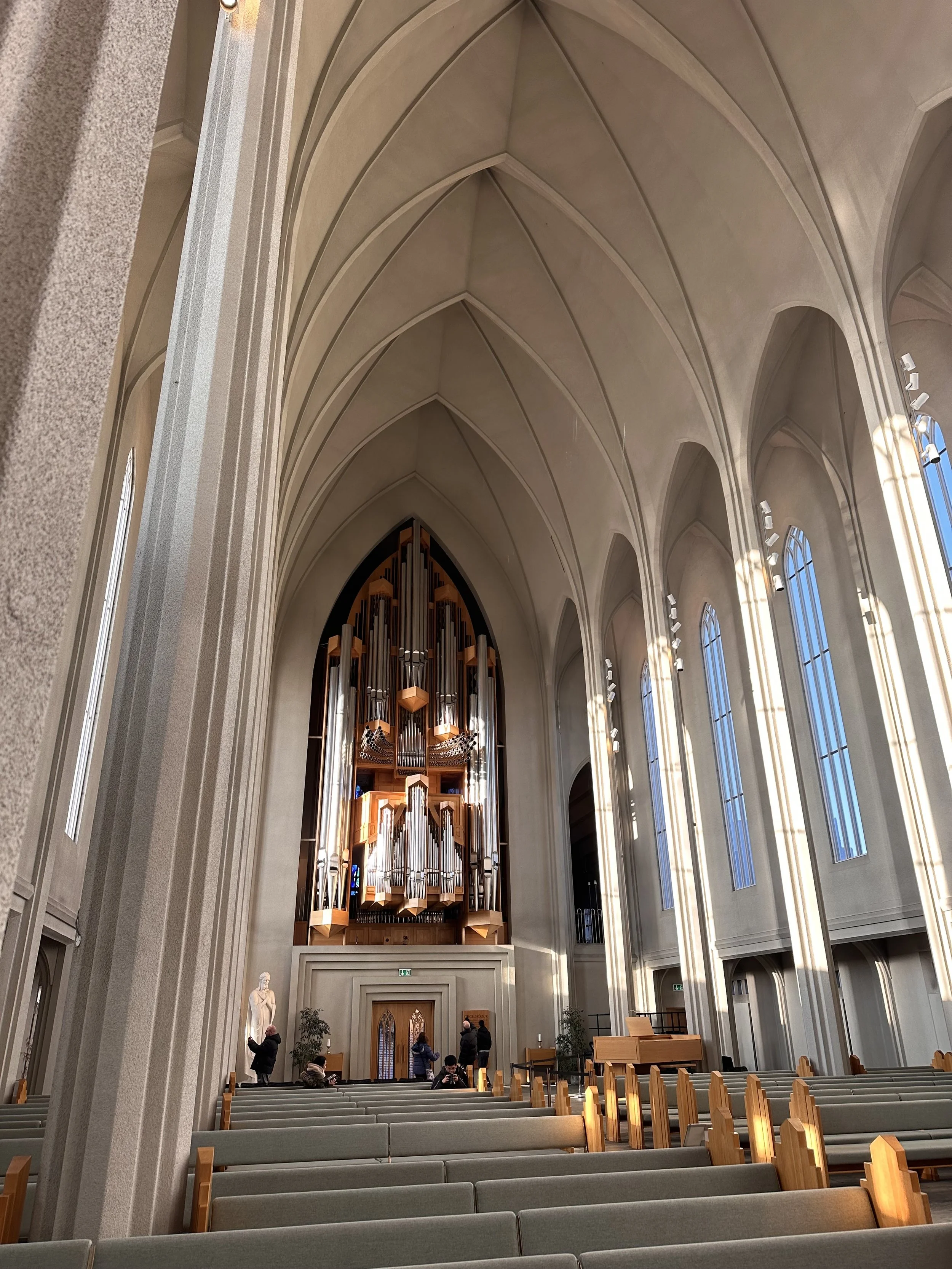 Inside Hallgrimskirkja, Reykjavik