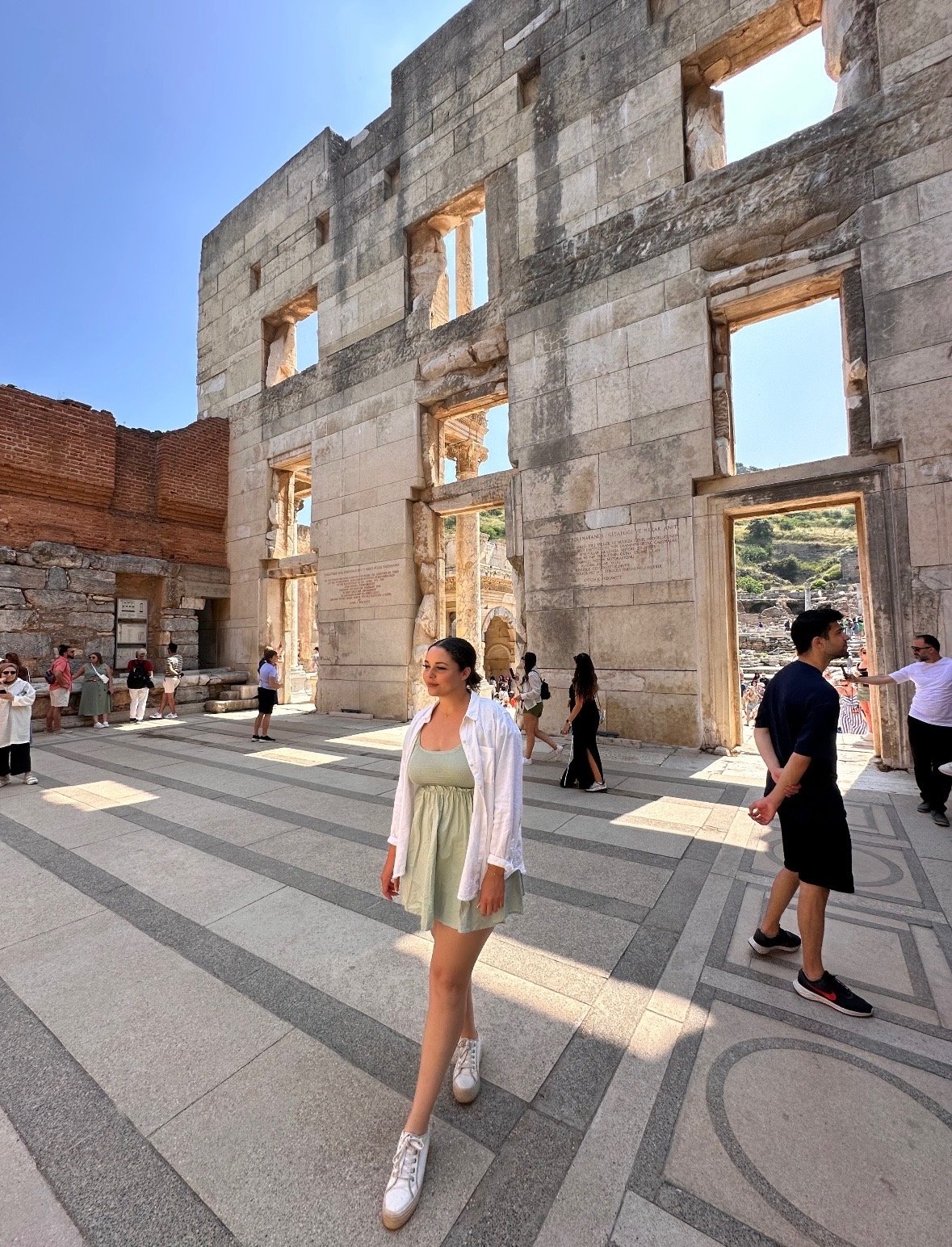 Shauny at the Ephsesus Ruins in Turkey
