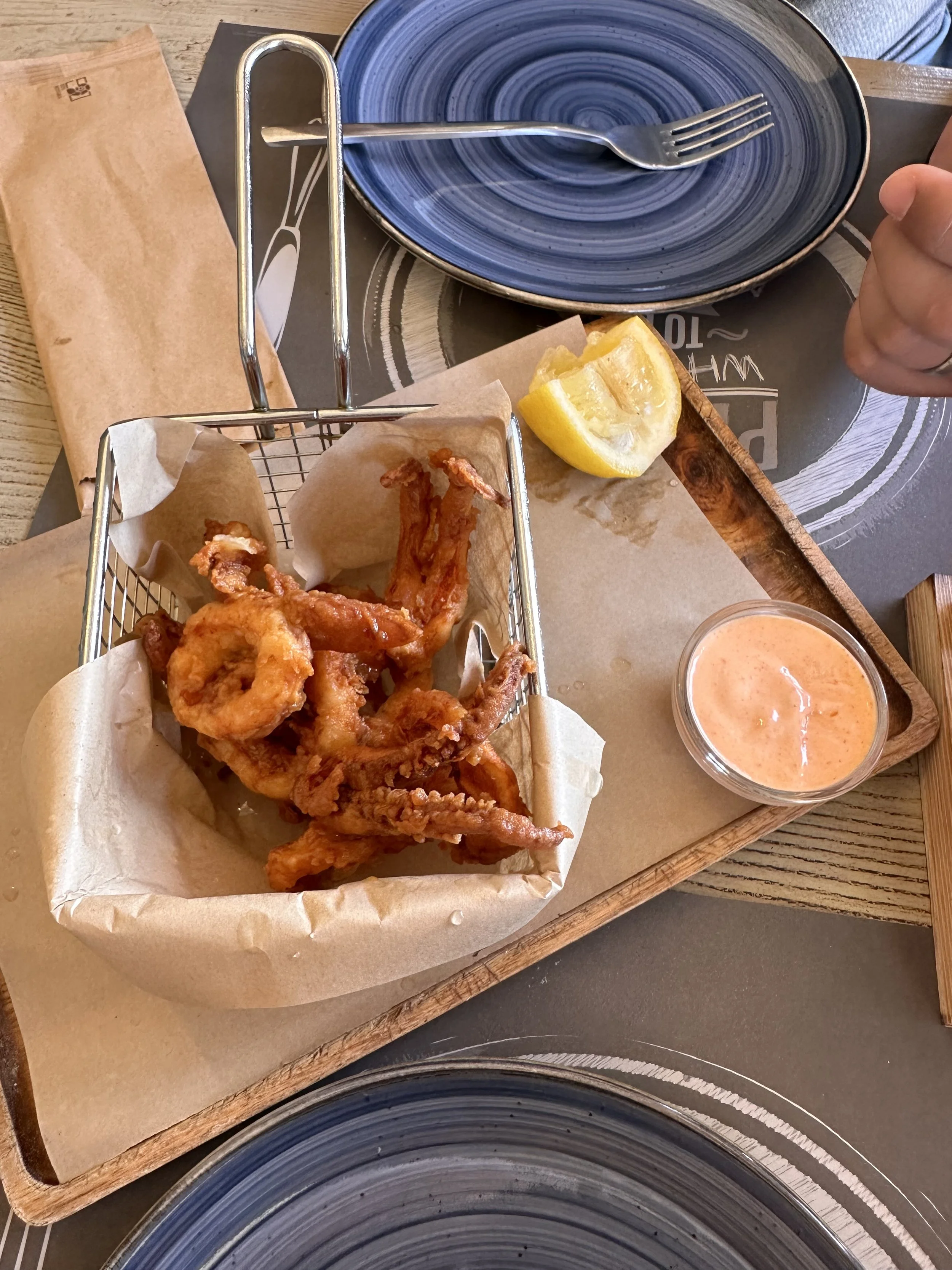 Calamari from KooKoo Bar Restaurant, Oia