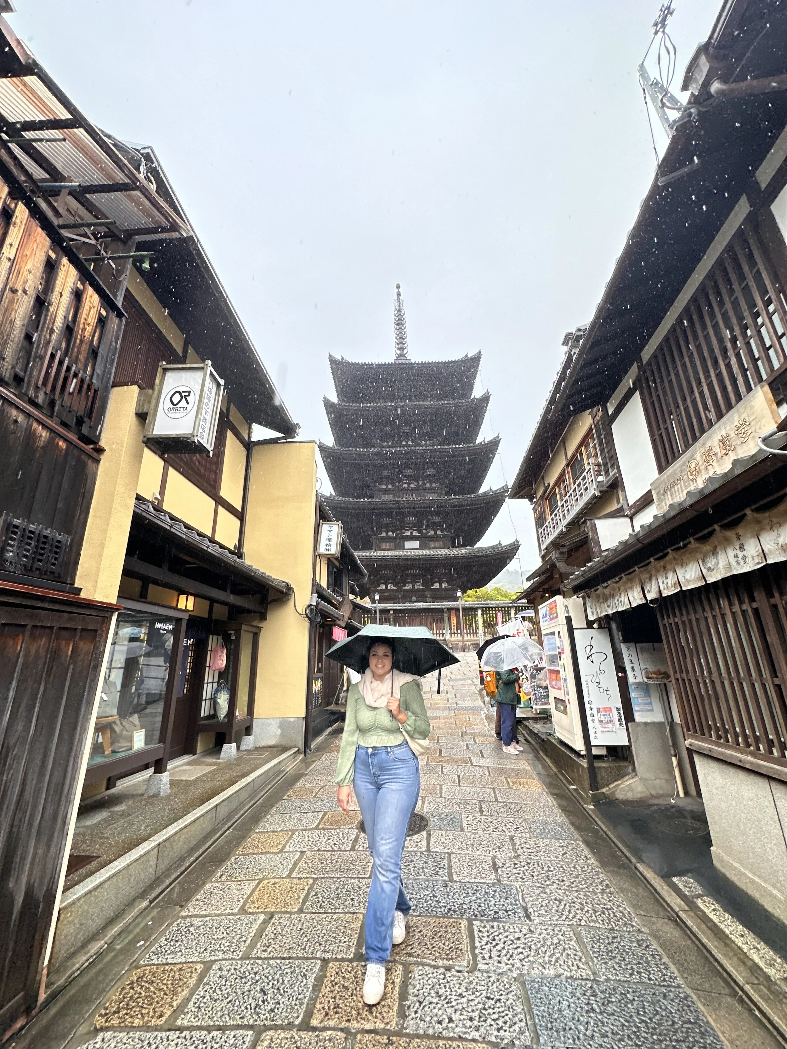 Shauny in Gion District in Rain