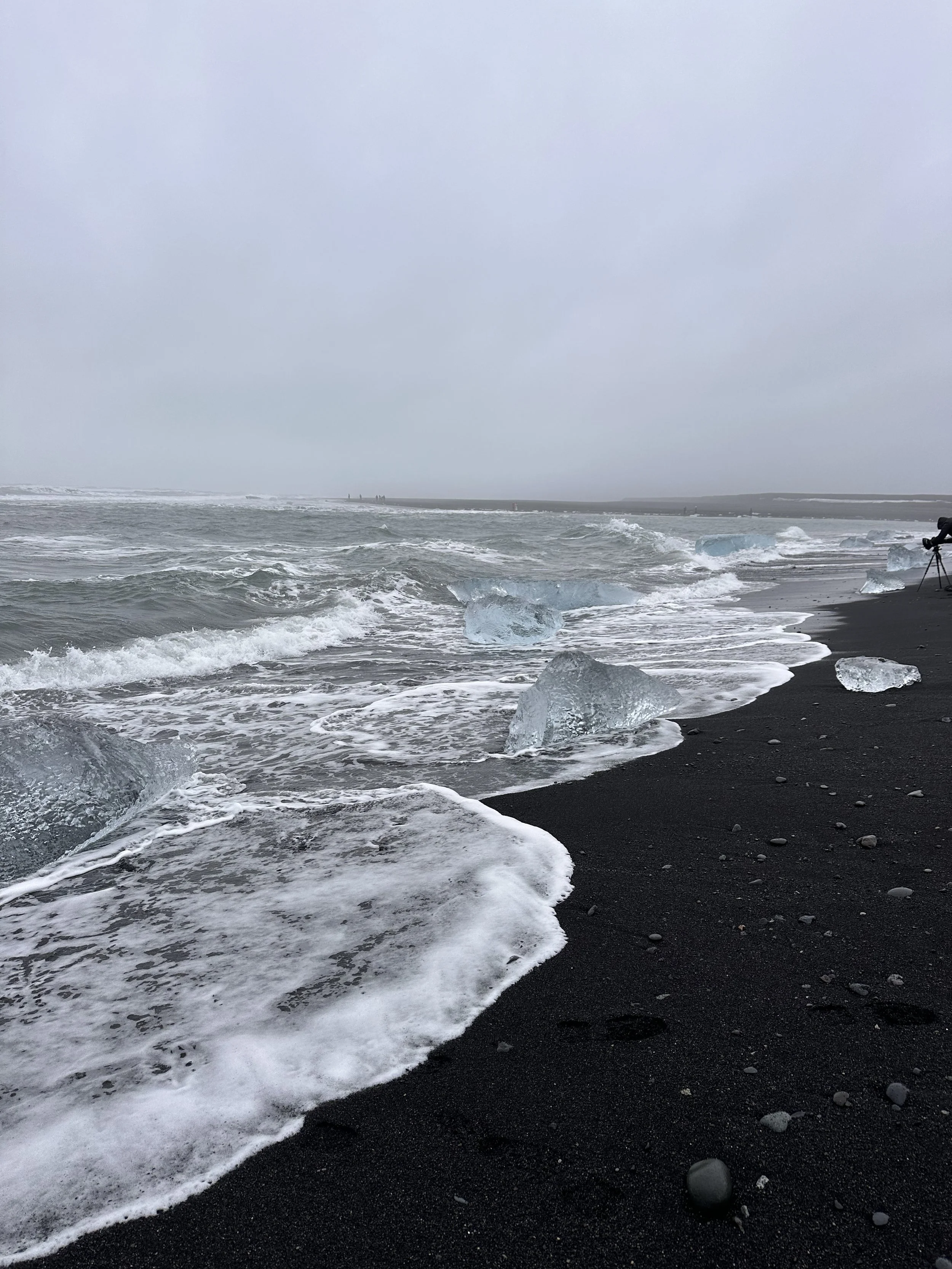 Diamond Beach with ice, Iceland