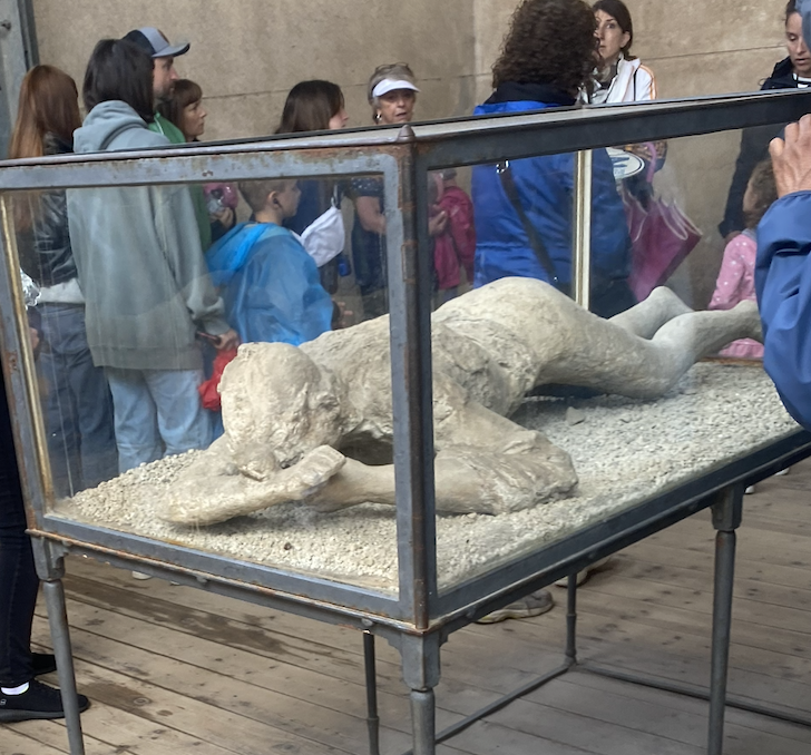 Cast in Pompeii, Italy