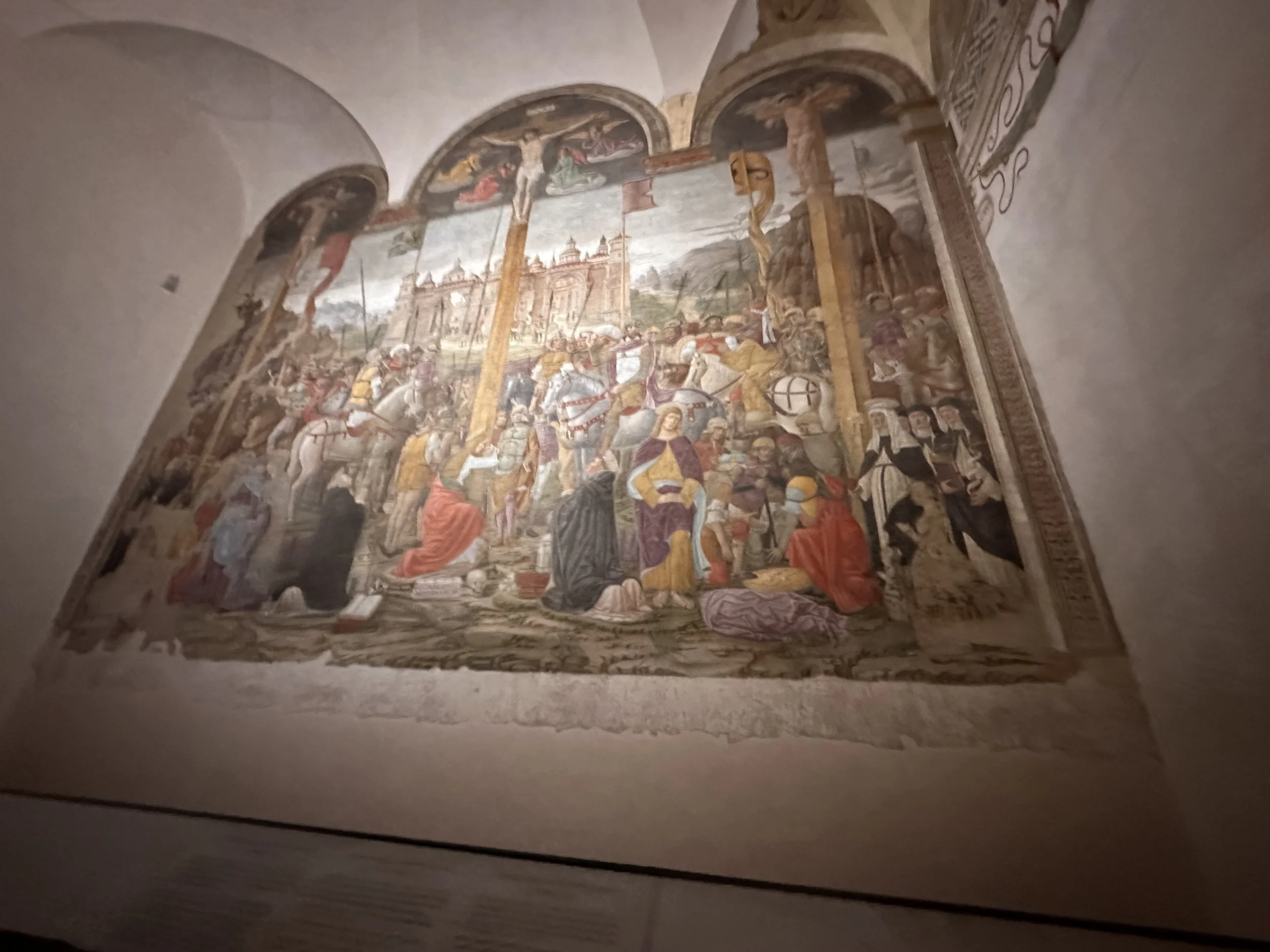 The Crucifixion by Giovanni Donato da Montorfano, Milan Italy