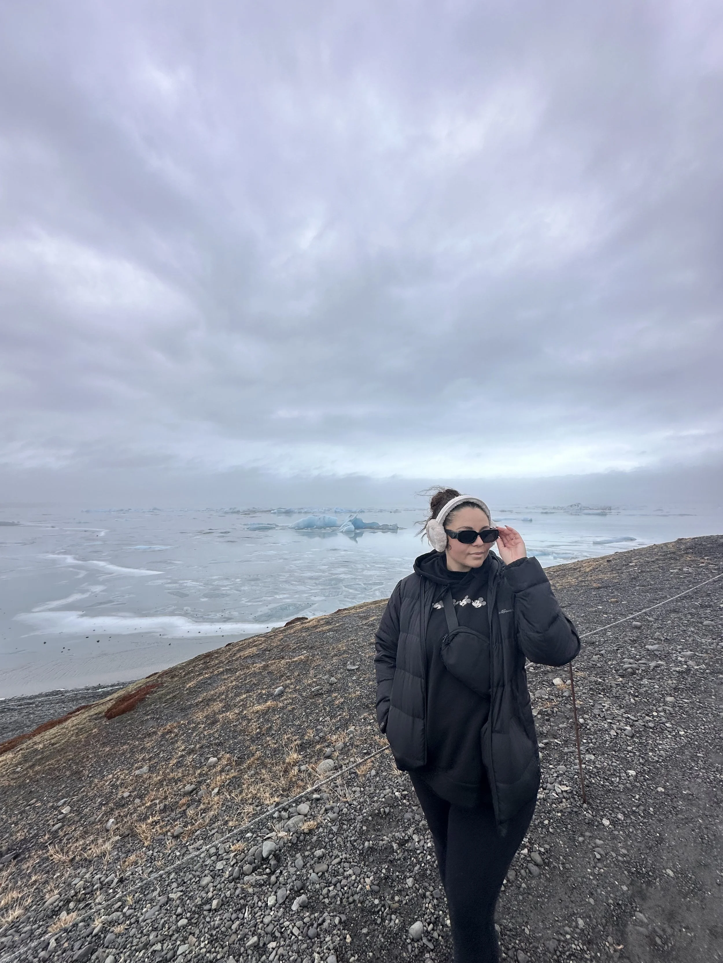 Shauny at Glacier Lagoon, Iceland