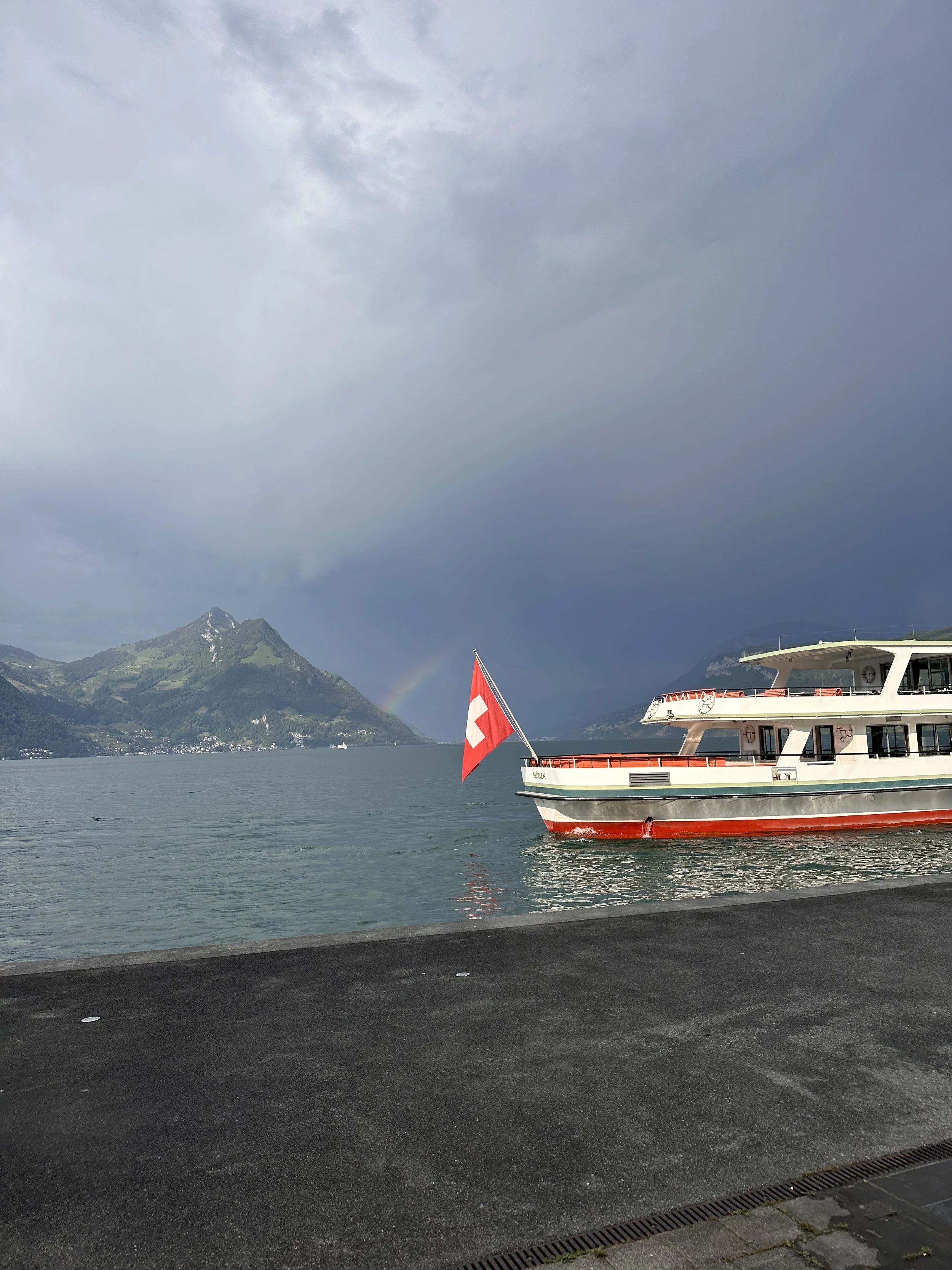Lake Lucerne Cruise with Swiss Flag